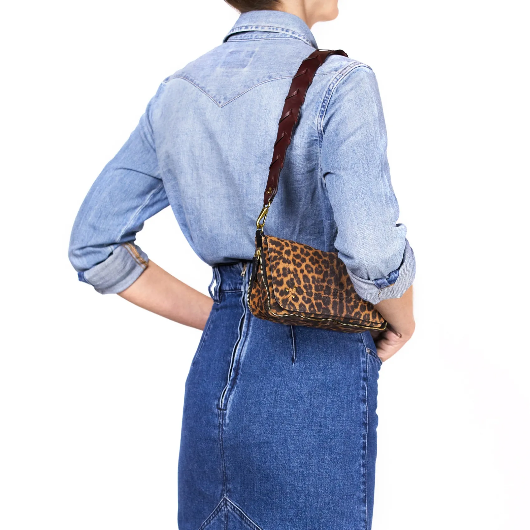 Jérôme Dreyfuss Anse Tressée KirschCowskin Flash Sale