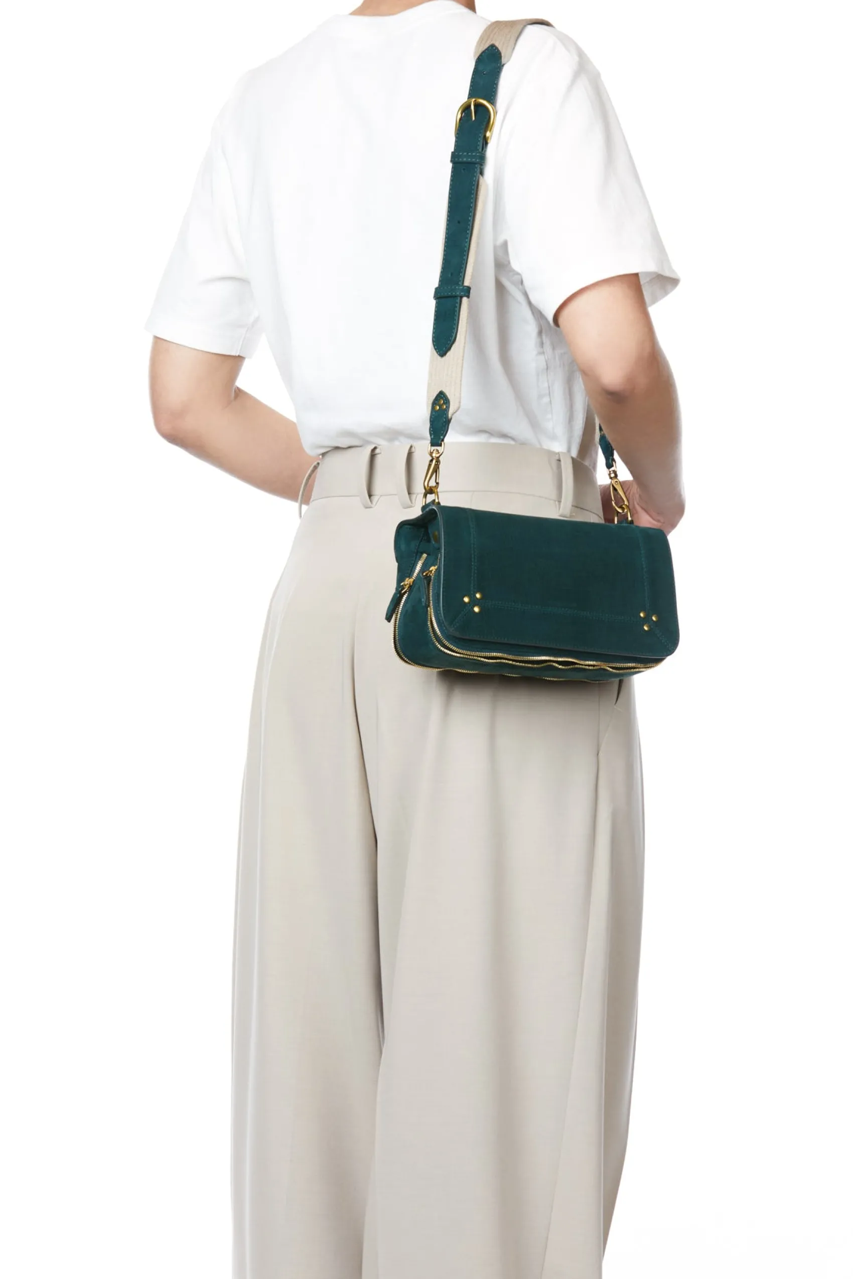 Jérôme Dreyfuss Bandoulière Sangle Large ImpriméCrocoCanardTaurillon Outlet