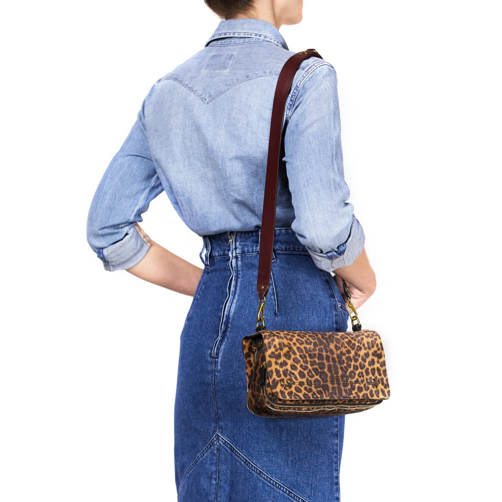 Jérôme Dreyfuss Bandoulière simple KirschCowskin Cheap