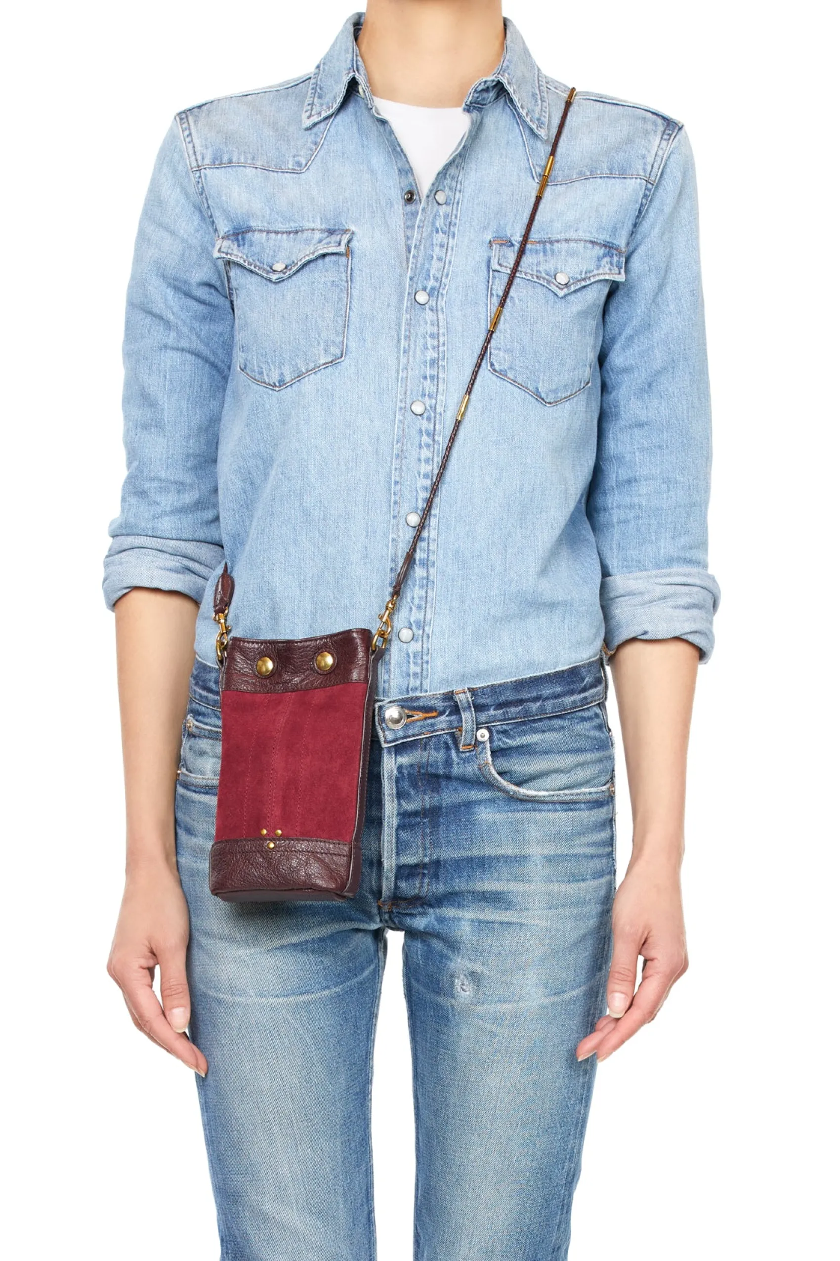 Jérôme Dreyfuss Ben Mini BurgundySplitSuede Shop