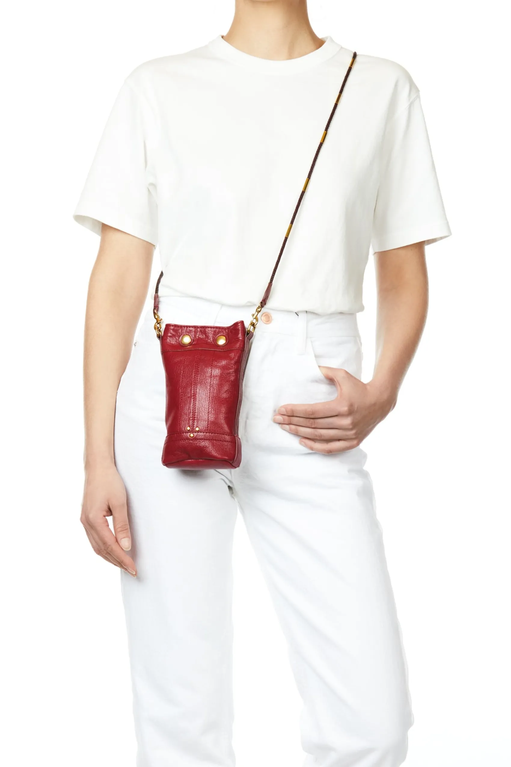 Jérôme Dreyfuss Ben Mini RubyGoatskin New