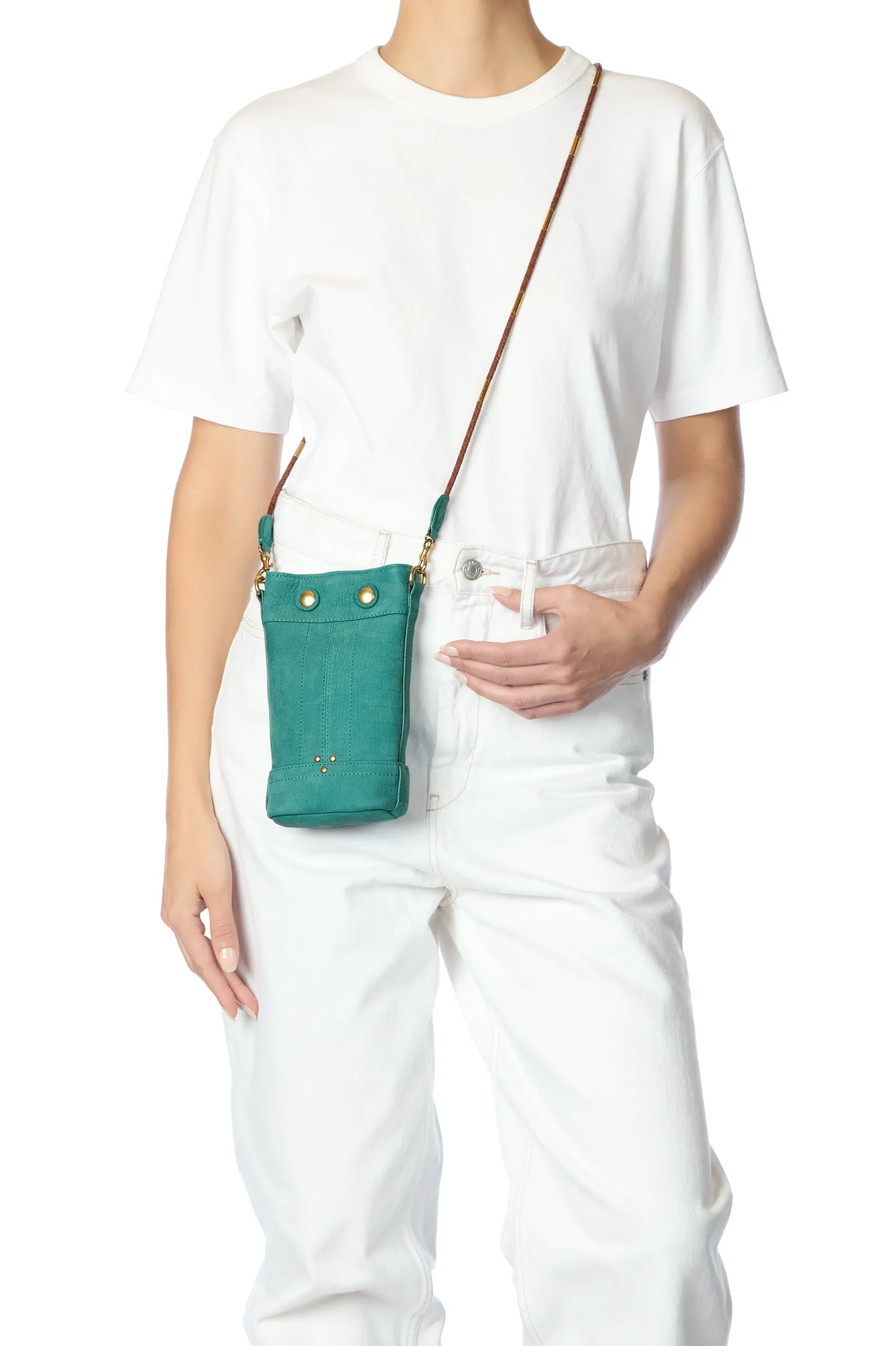 Jérôme Dreyfuss Ben Mini ImpriméCrocoAgavetaurillon Cheap