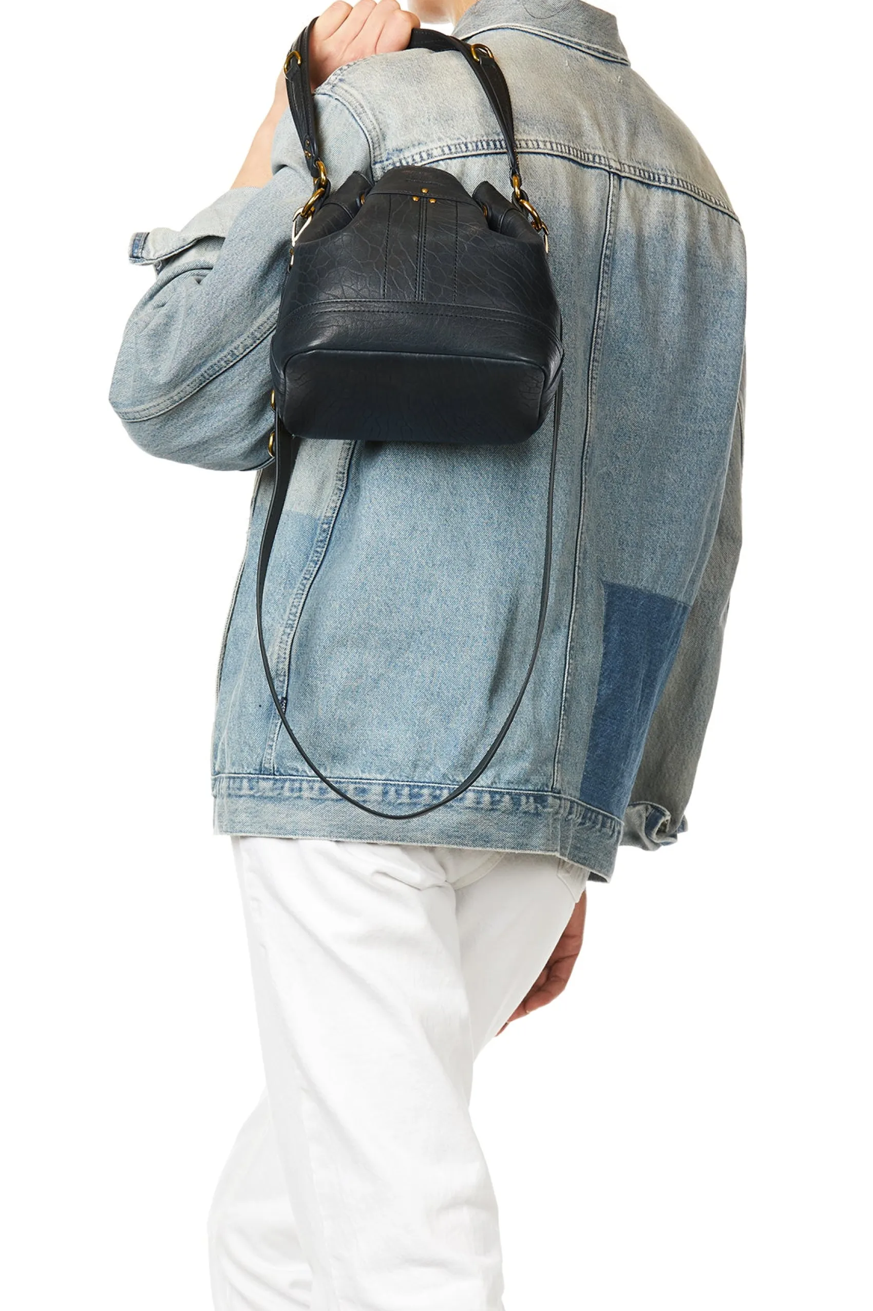 Jérôme Dreyfuss Ben S BubblePetrolLambskin Store