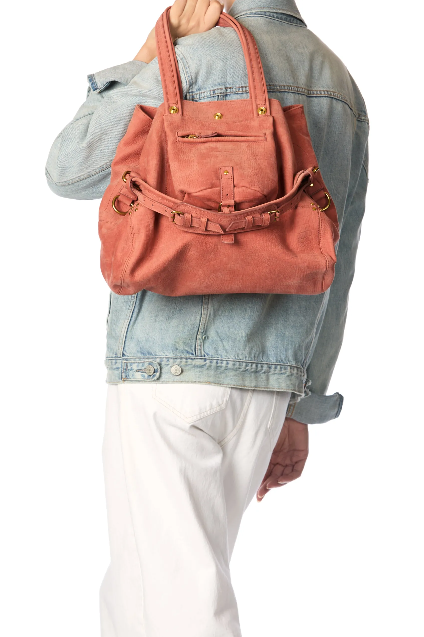 Jérôme Dreyfuss Billy M ImpriméCrocoTerracottataurillon Outlet