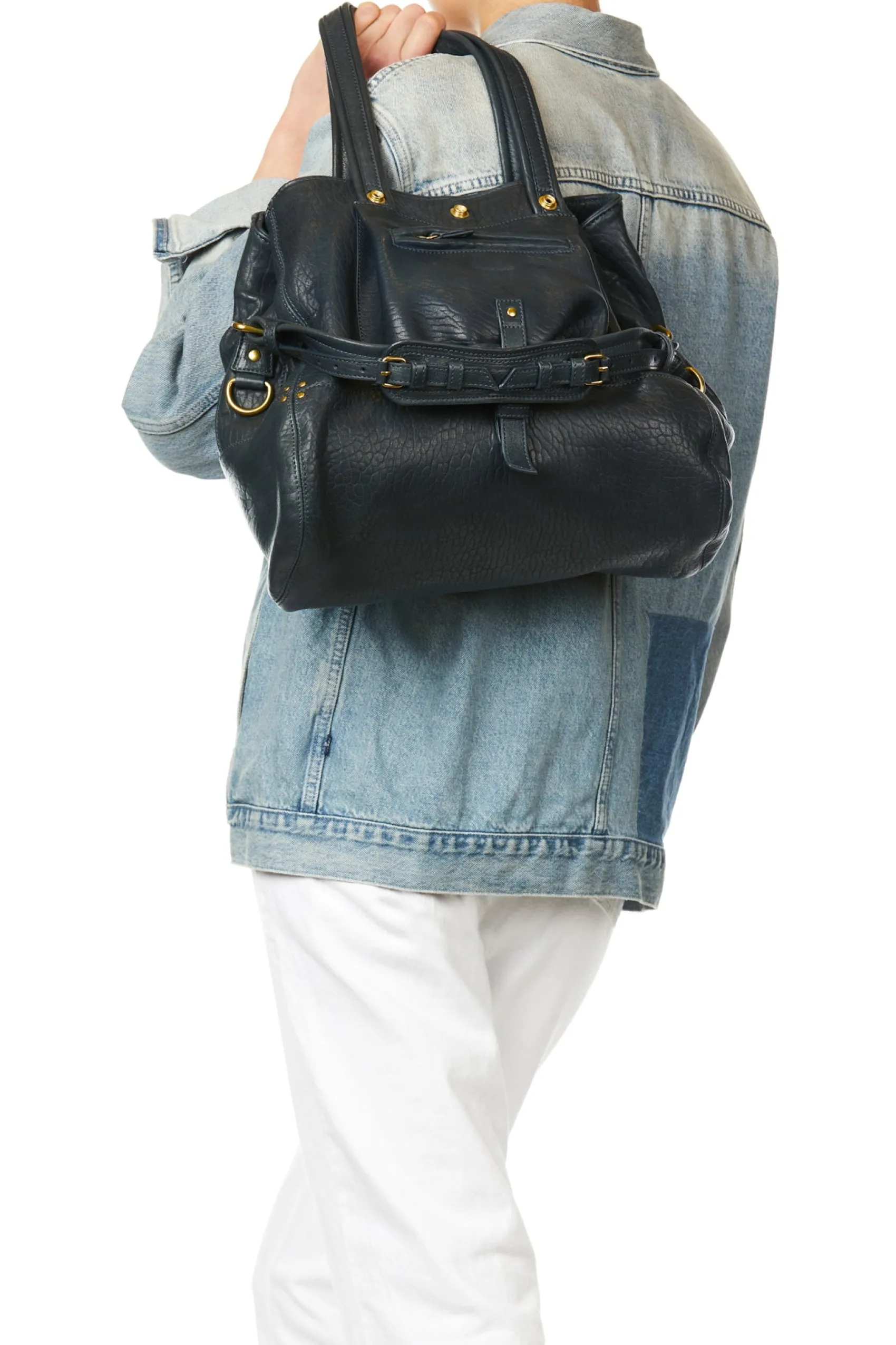 Jérôme Dreyfuss Billy M BubblePetrolLambskin Outlet