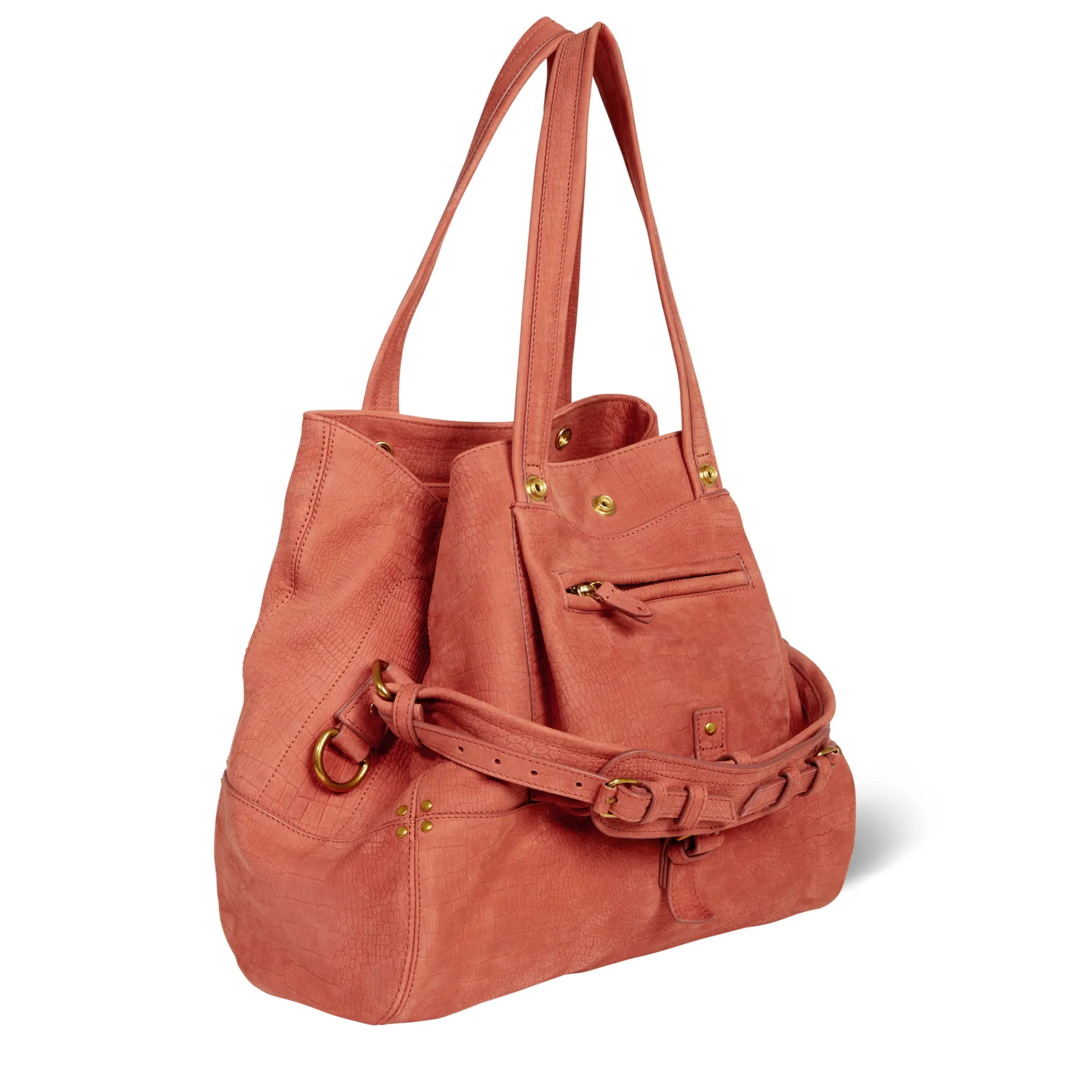 Jérôme Dreyfuss Billy M ImpriméCrocoTerracottataurillon Outlet