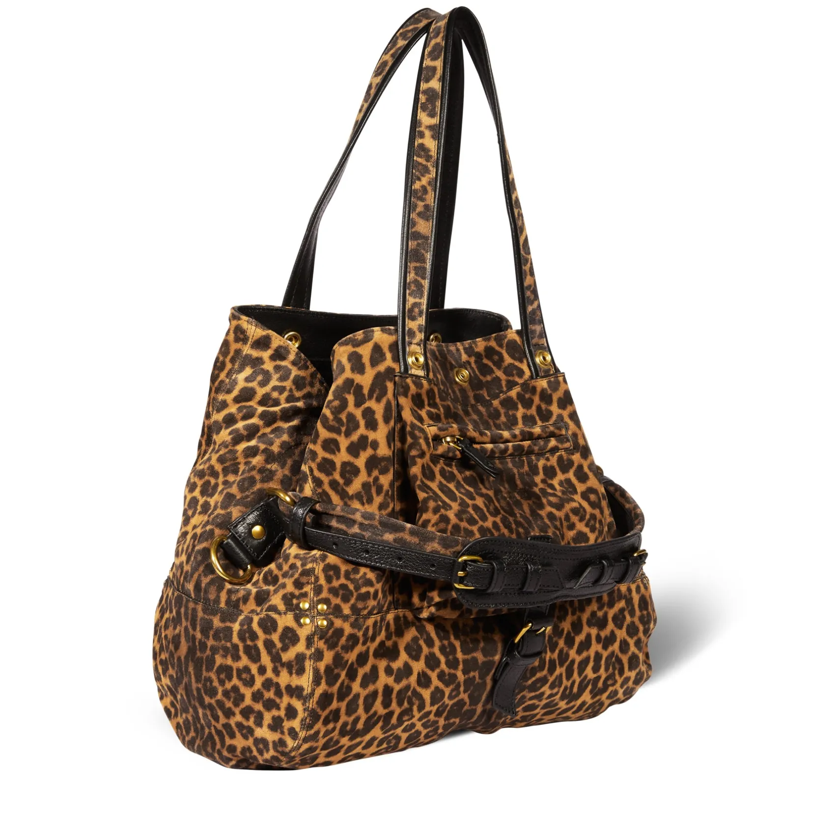 Jérôme Dreyfuss Billy M LéopardchamoisSplitSuede Outlet