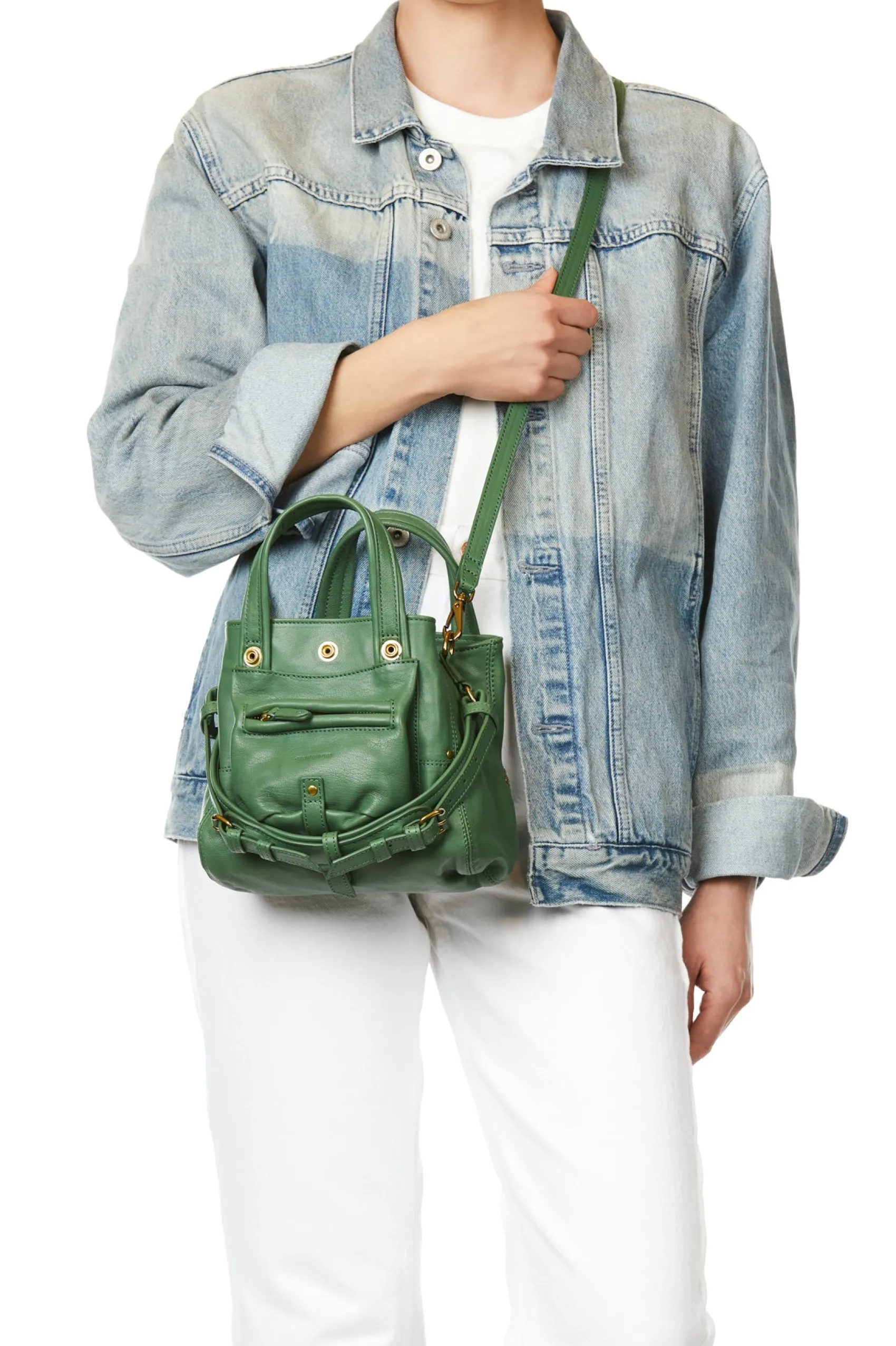 Jérôme Dreyfuss Billy Nano CeladonLambskin Discount