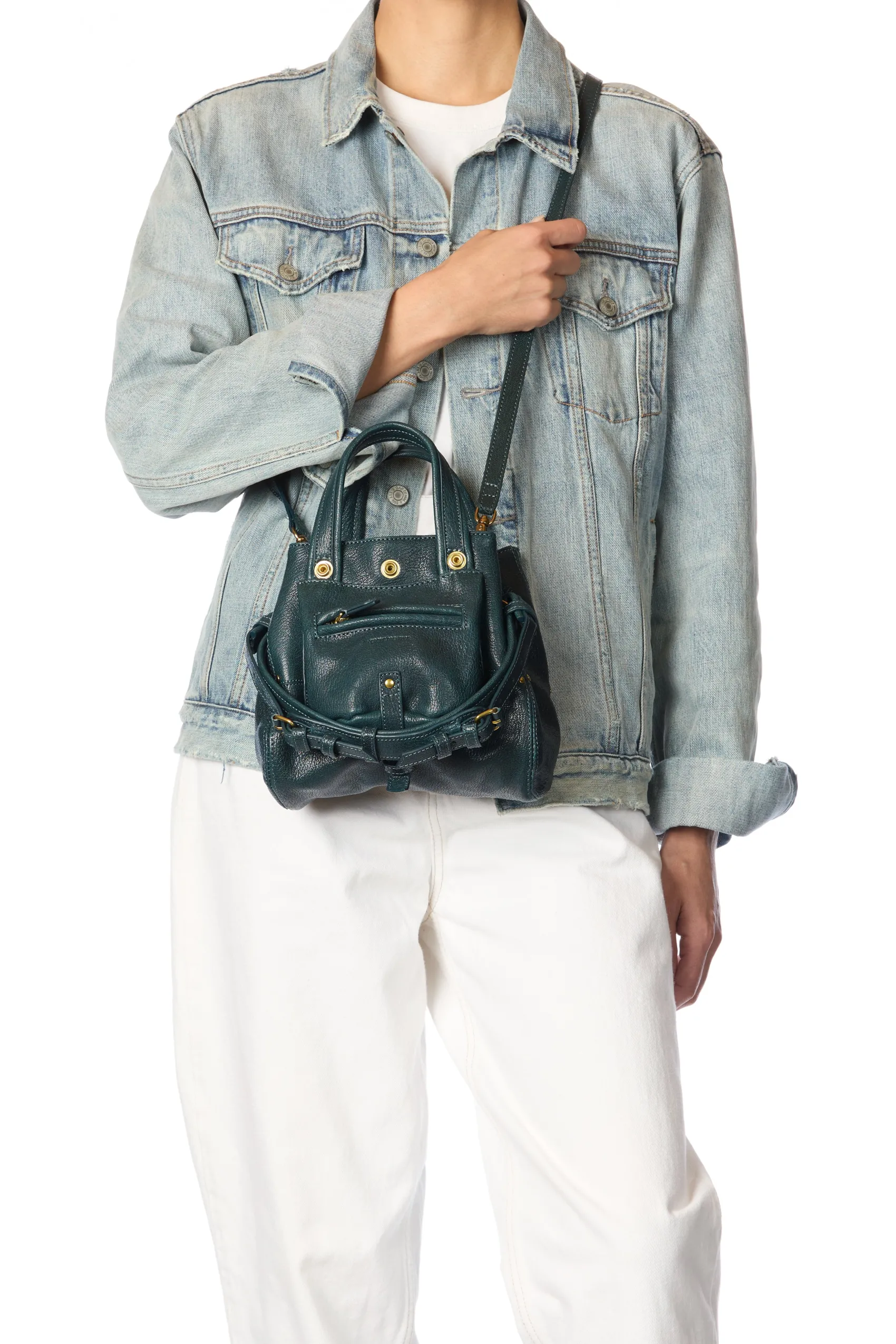 Jérôme Dreyfuss Billy Nano PetrolGoatskin New