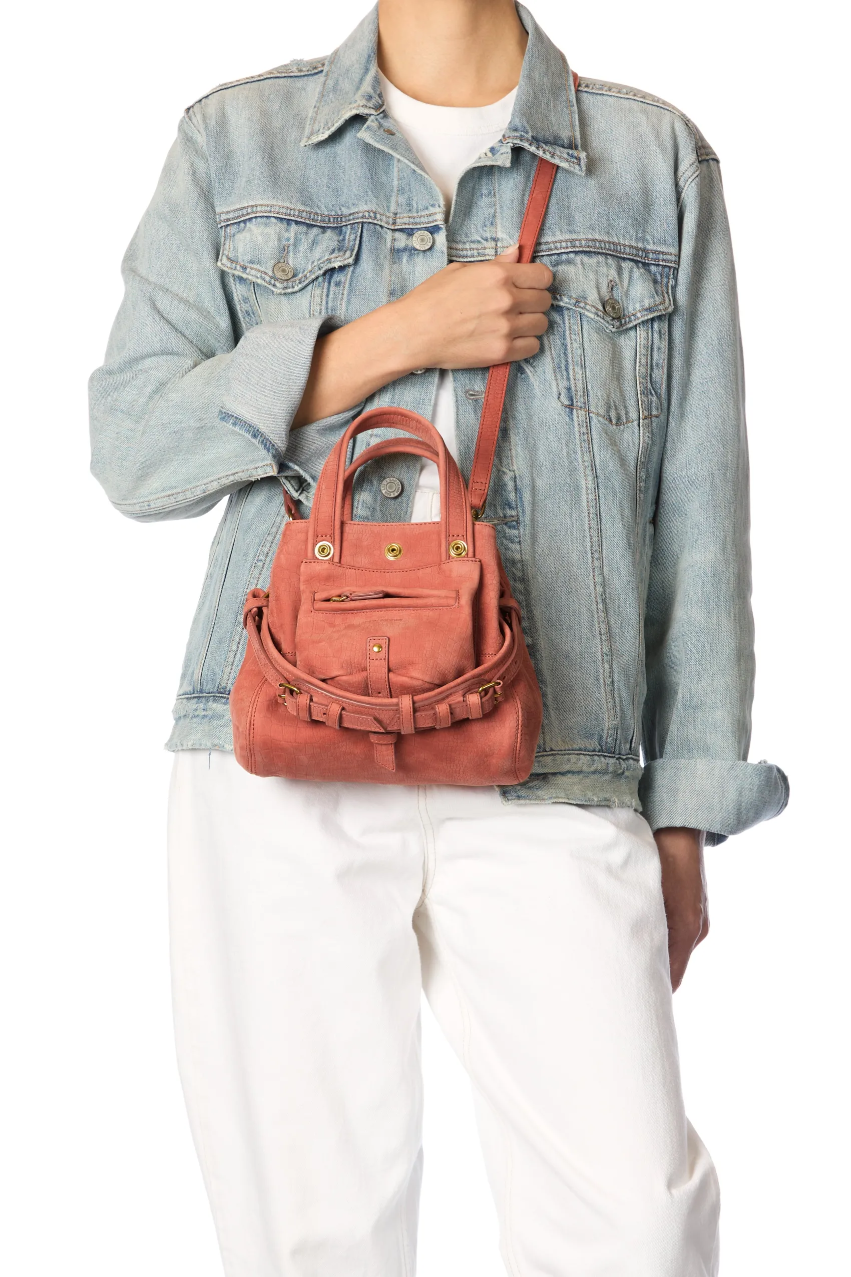 Jérôme Dreyfuss Billy Nano ImpriméCrocoTerracottataurillon Best Sale