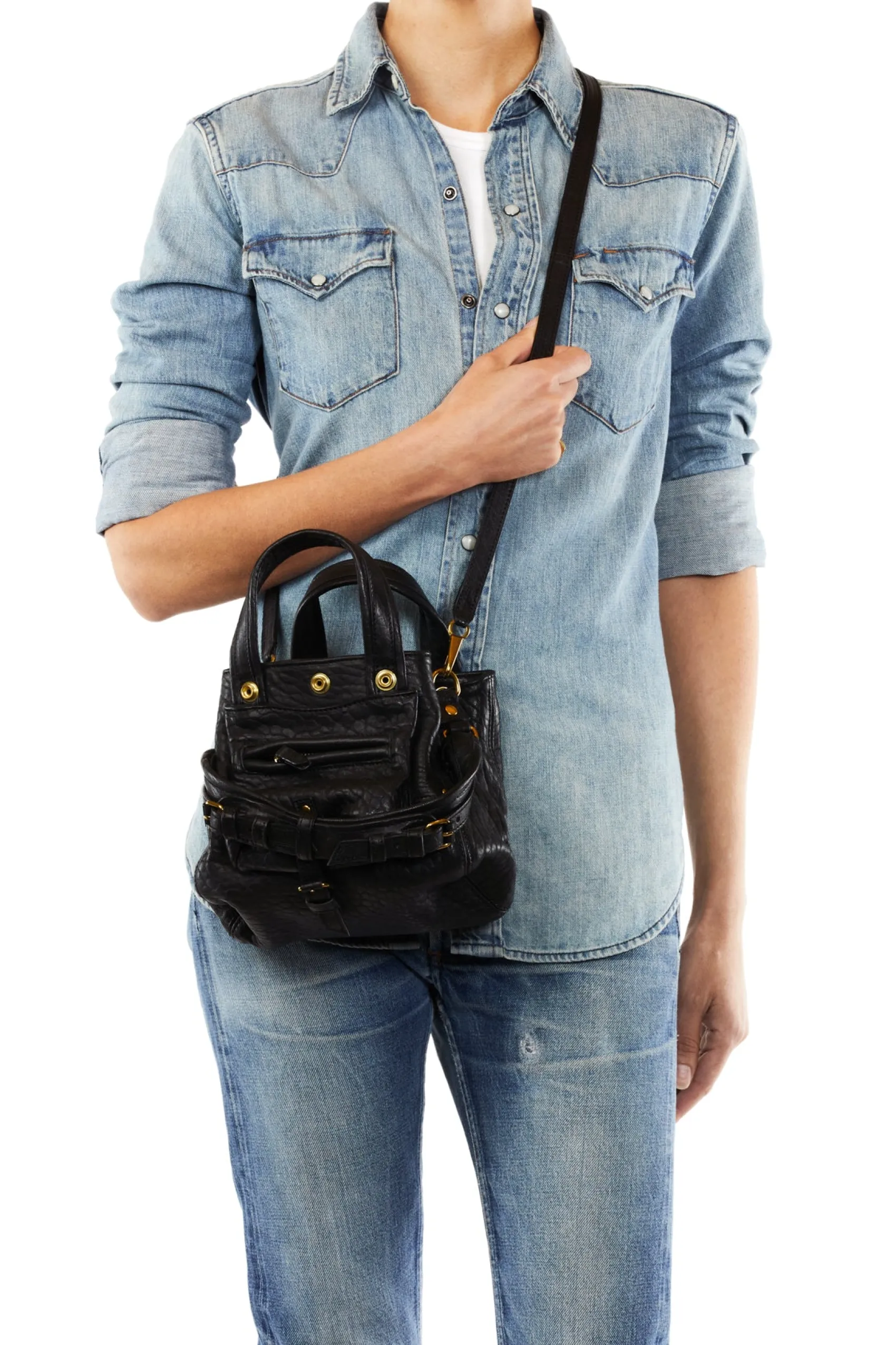 Jérôme Dreyfuss Billy Nano BubbleNoirLambskin Discount