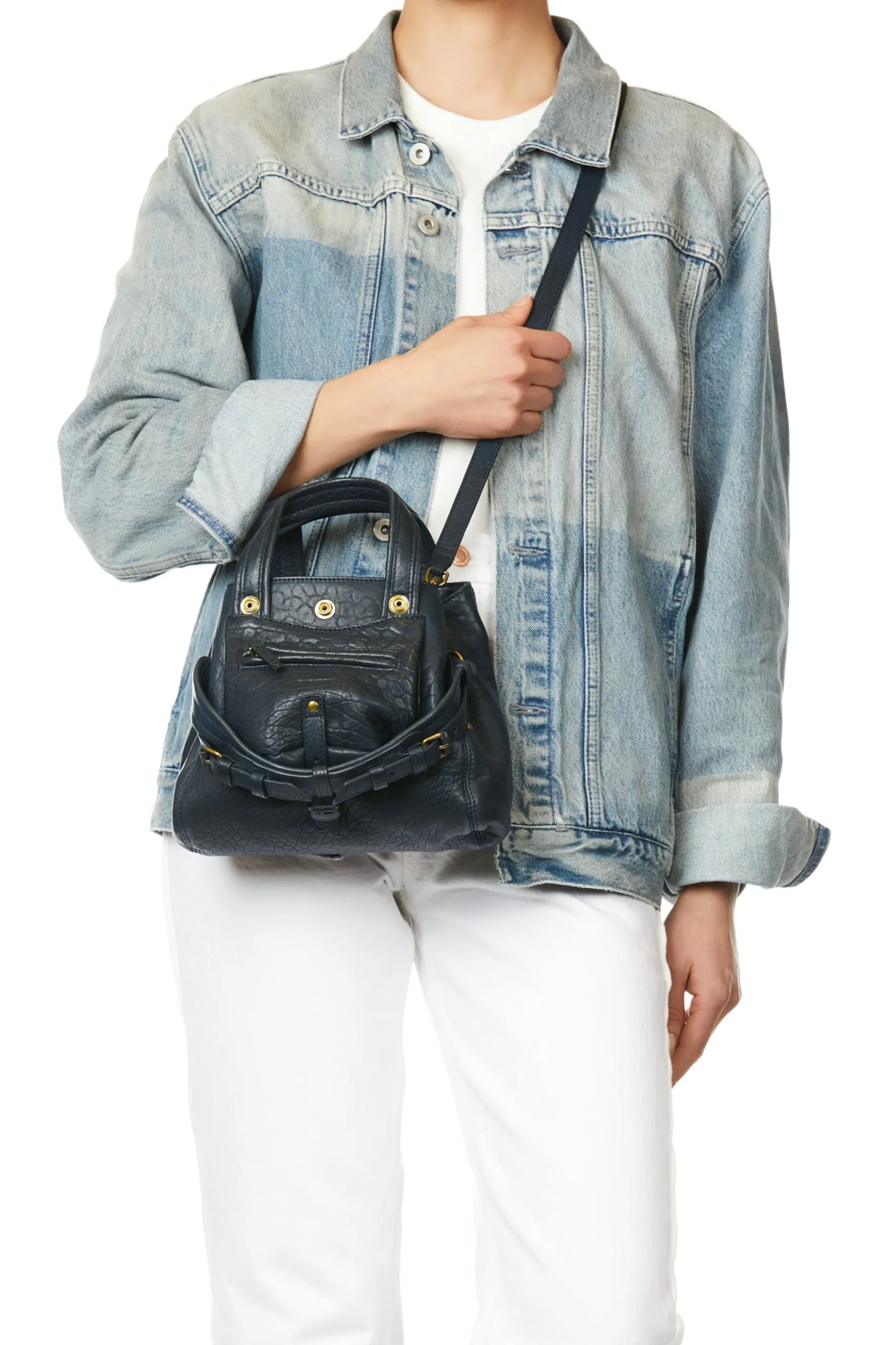 Jérôme Dreyfuss Billy Nano BubblePetrolLambskin Fashion