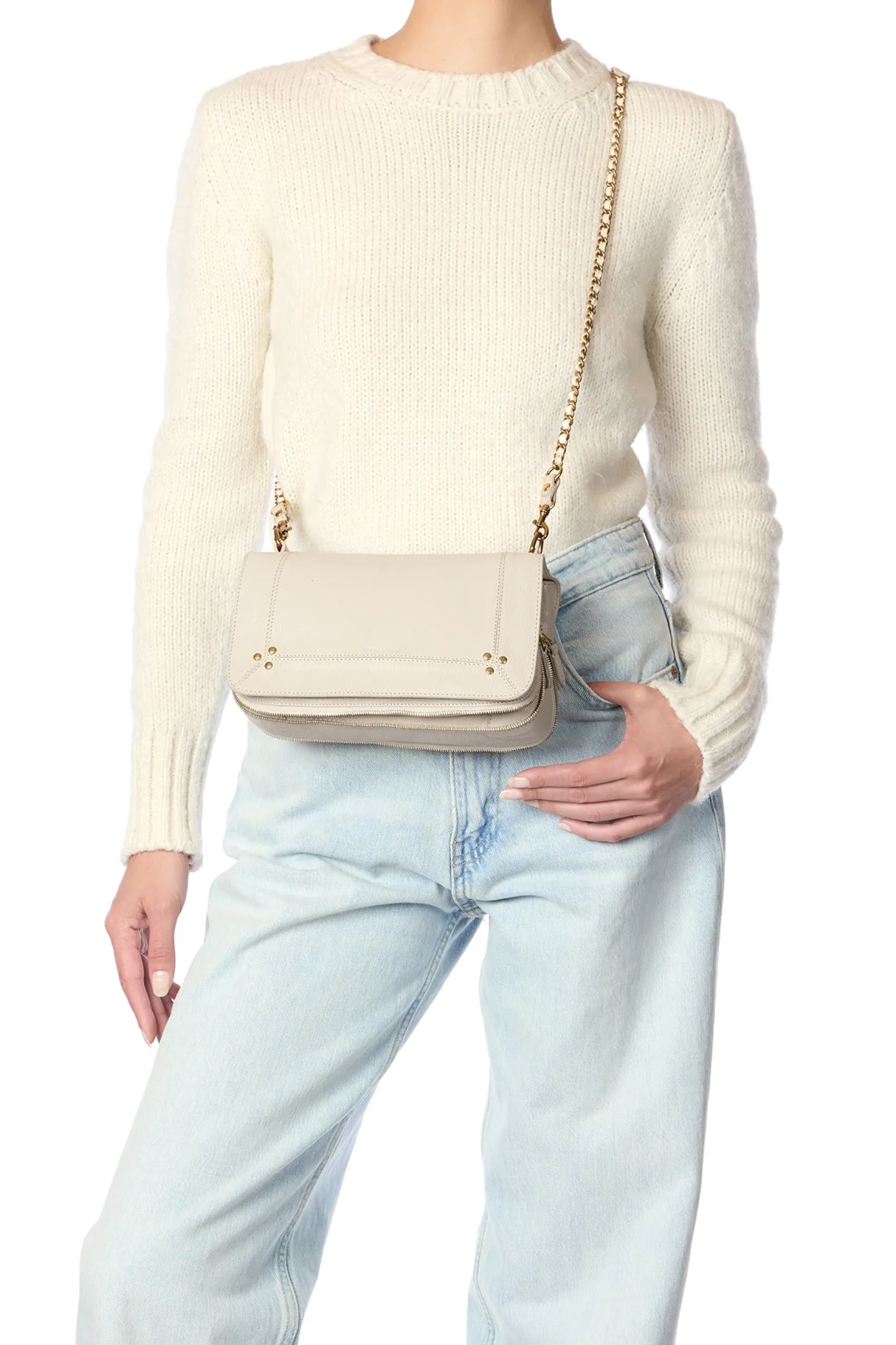 Jérôme Dreyfuss Bobi EcrugrainéGoatskin Sale