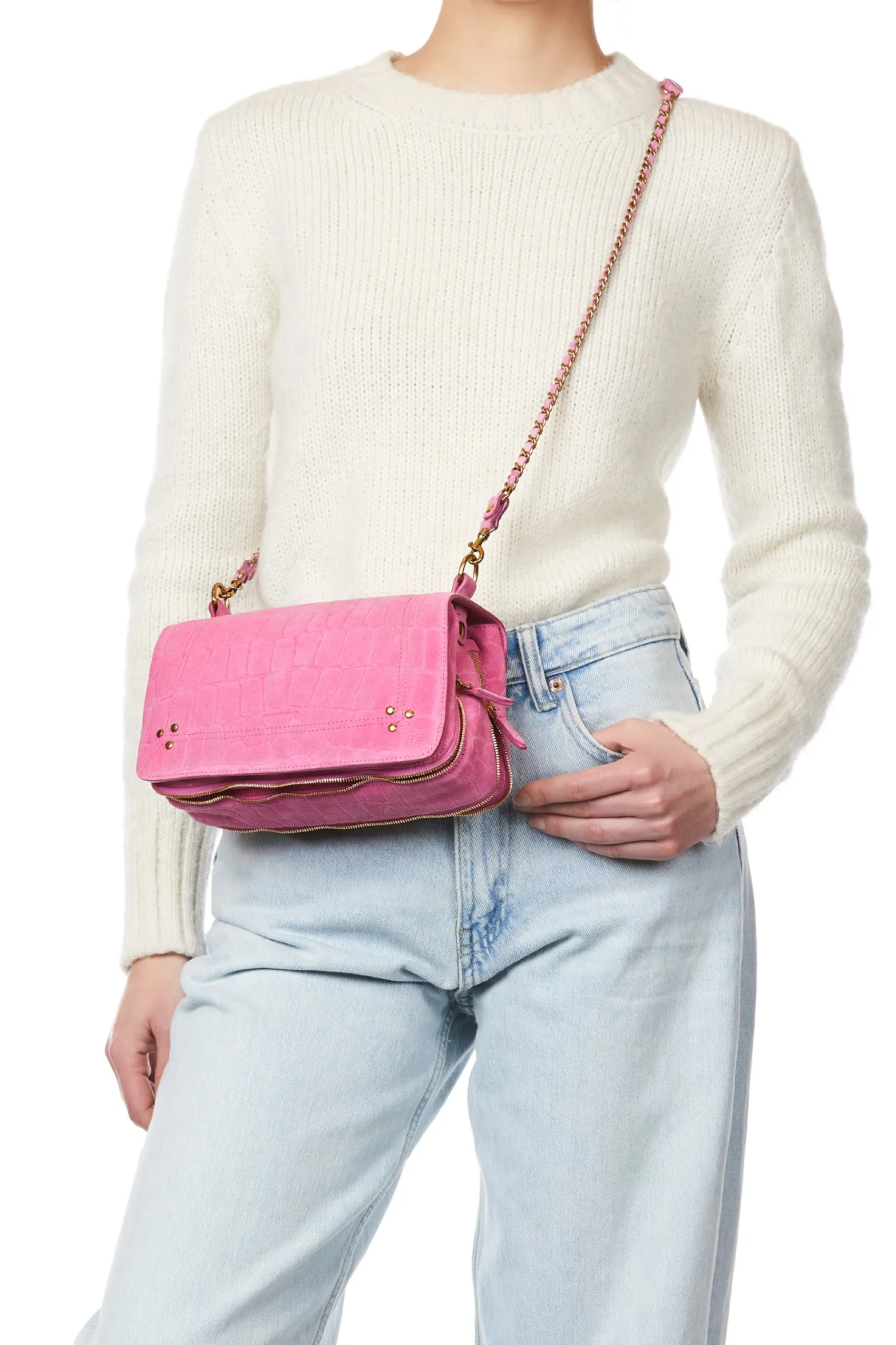 Jérôme Dreyfuss Bobi ImpriméCrocoMalabarSplitSuede Cheap