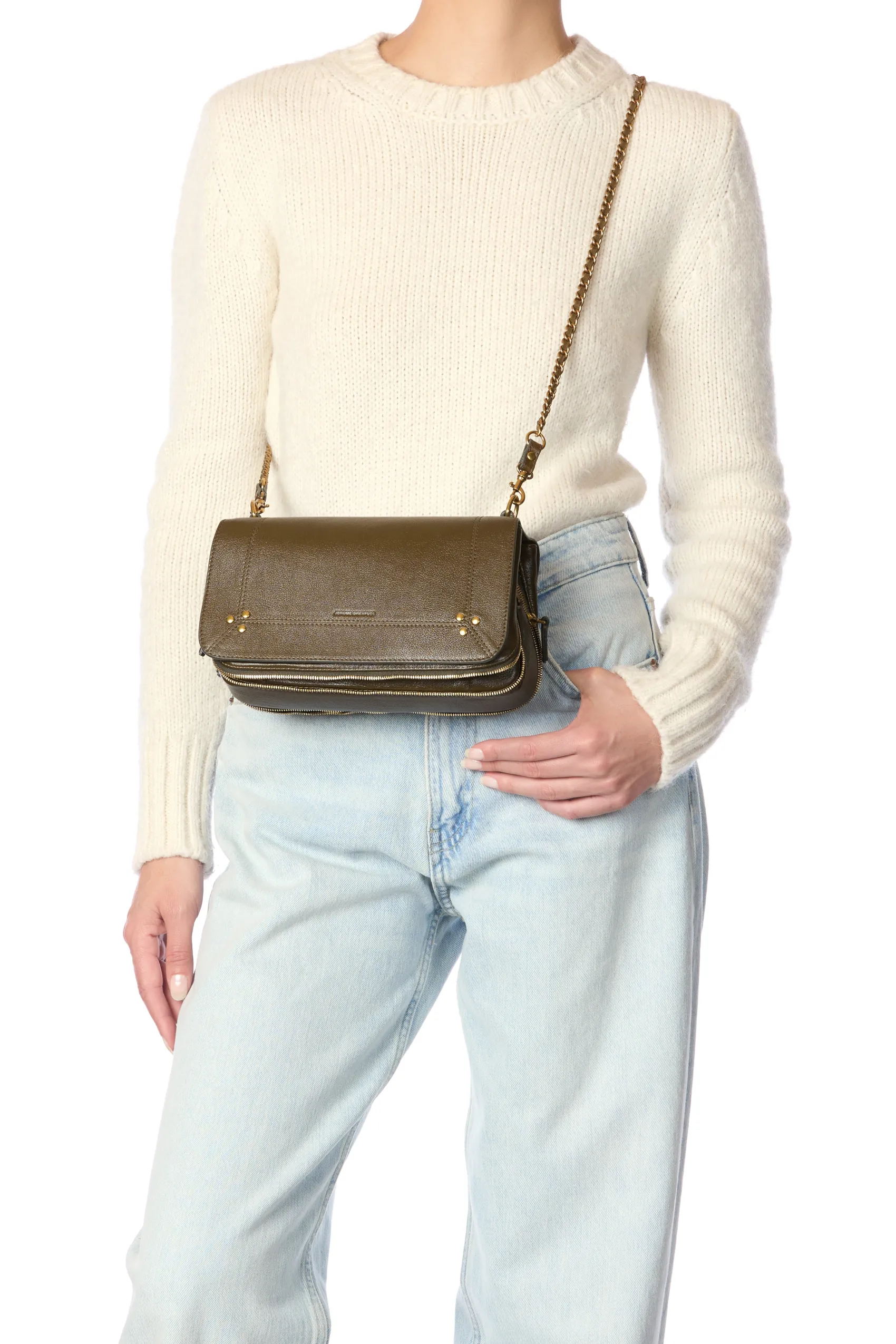 Jérôme Dreyfuss Bobi KakiBuffaloskin Sale