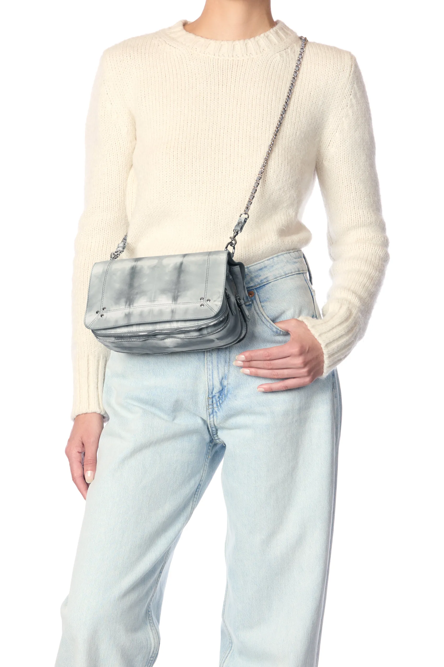 Jérôme Dreyfuss Bobi GreyTie&dyeLambskin Sale