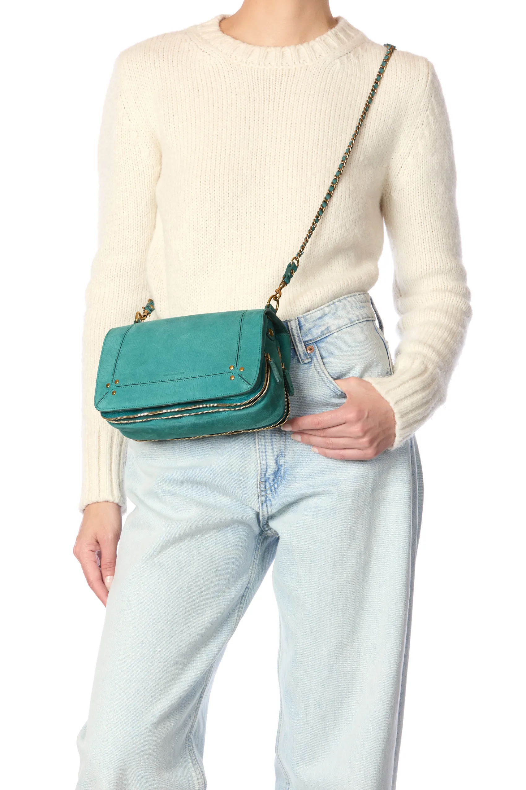 Jérôme Dreyfuss Bobi ImpriméCrocoAgavetaurillon Best Sale