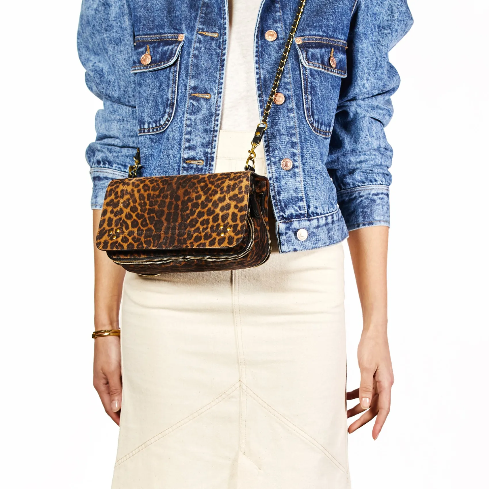 Jérôme Dreyfuss Bobi Crouteveloursléopardchamois Shop