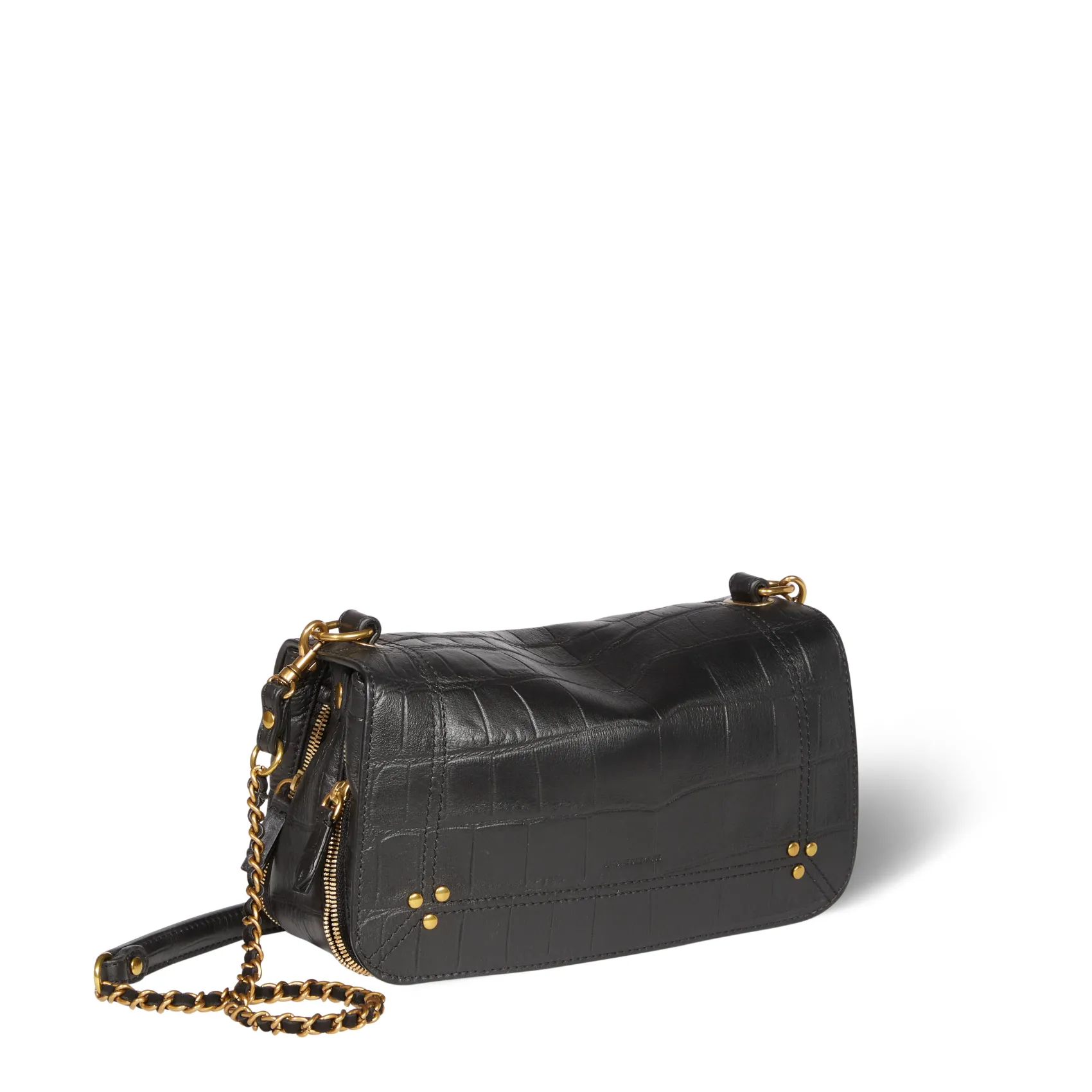 Jérôme Dreyfuss Bobi ImpriméCrocoNoirCowskin Cheap