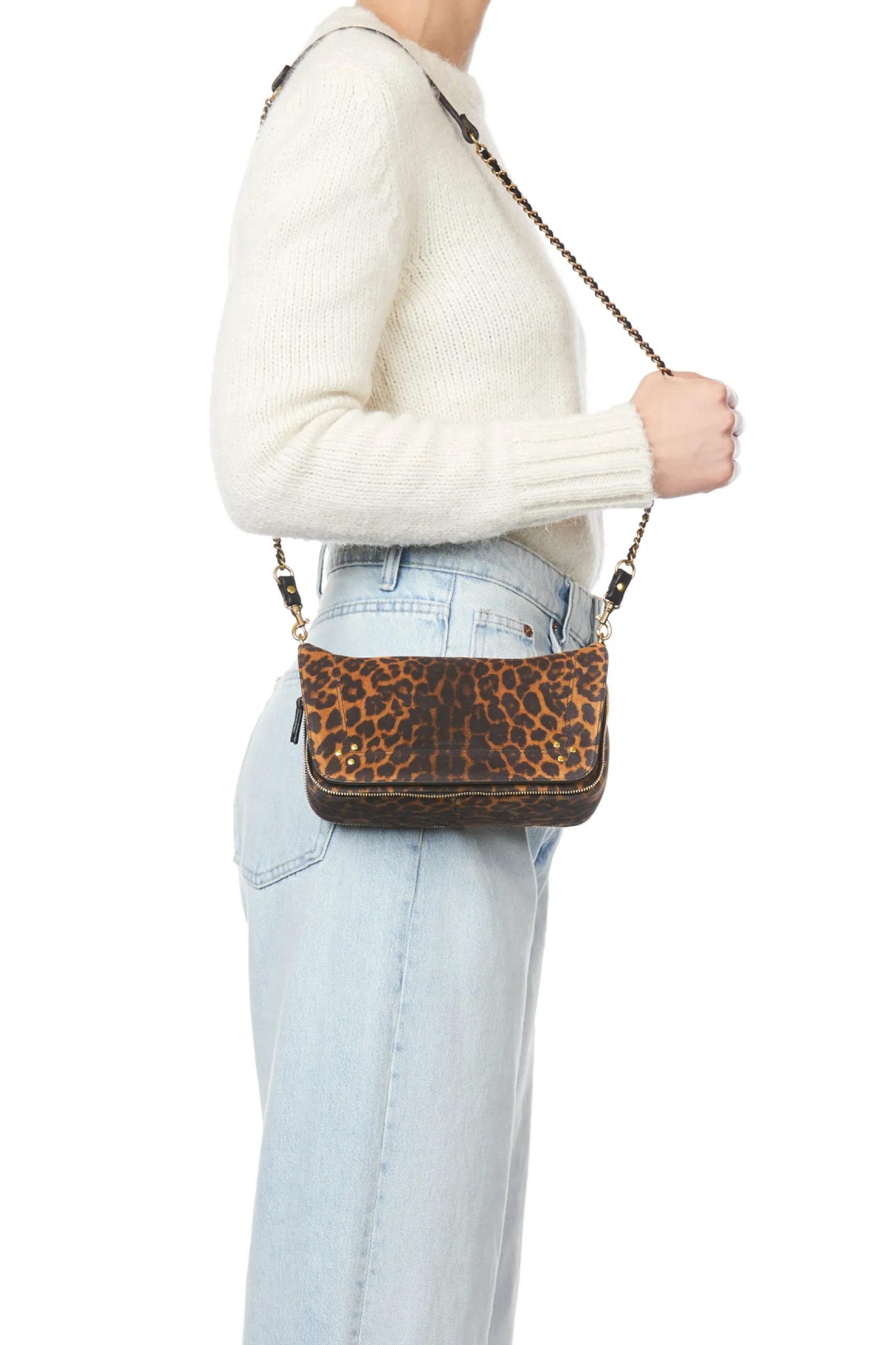 Jérôme Dreyfuss Bobi S LéoChamoisSplitSuede New