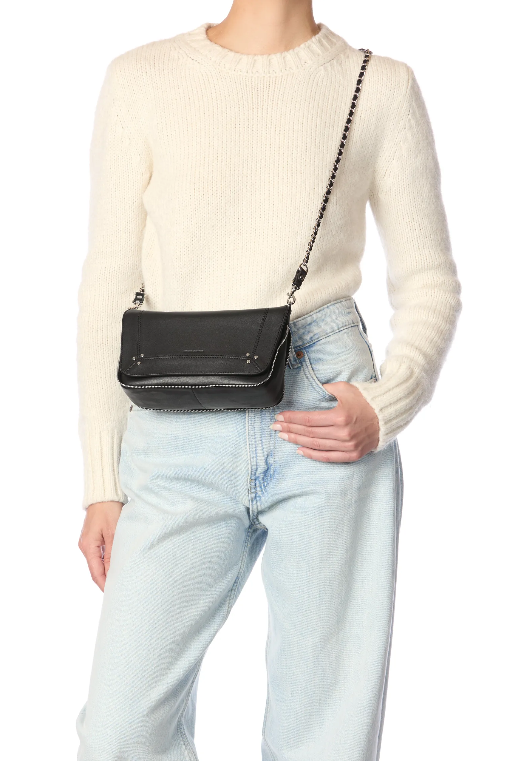 Jérôme Dreyfuss Bobi S NoirSilverLambskin Store