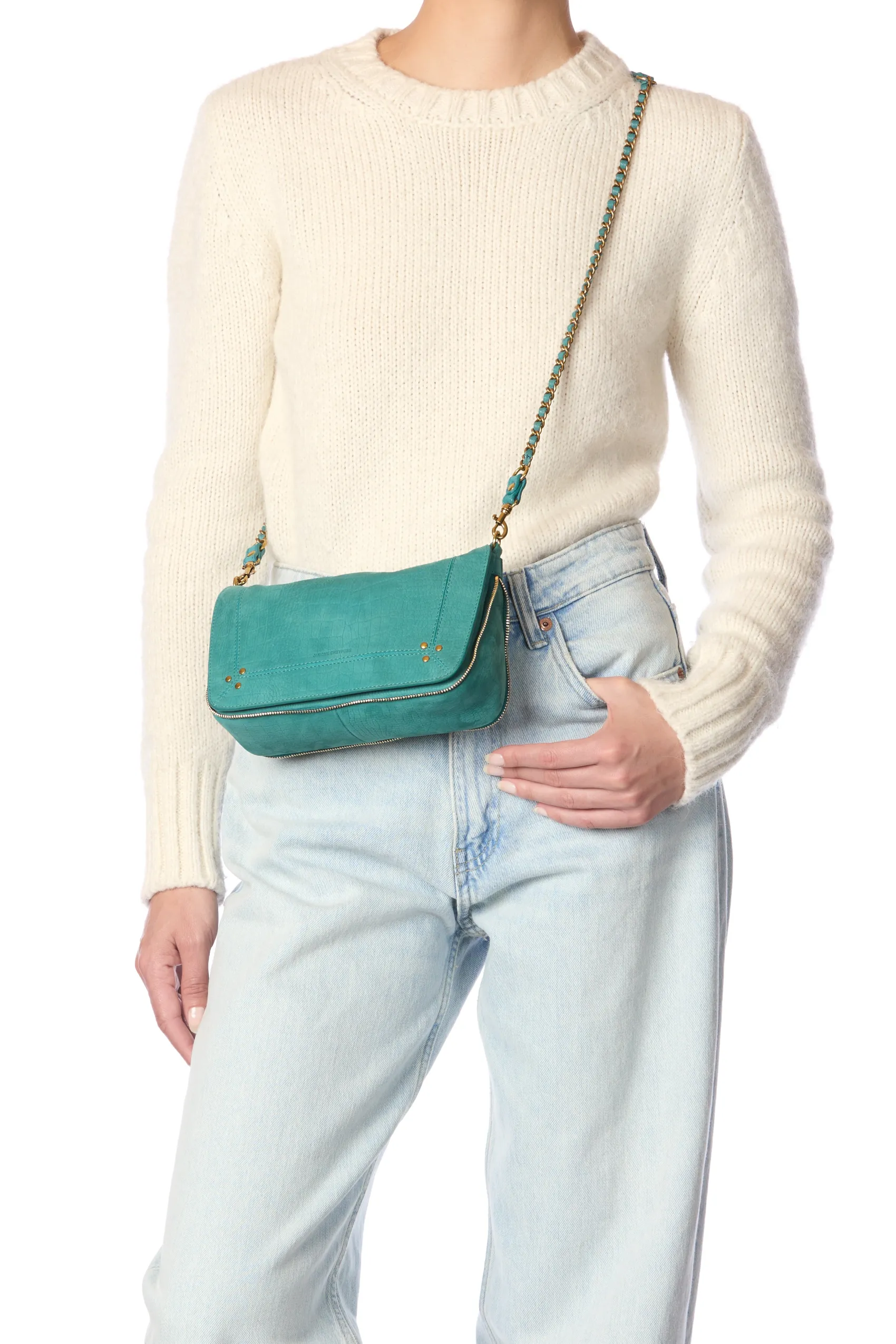 Jérôme Dreyfuss Bobi S ImpriméCrocoAgavetaurillon Flash Sale