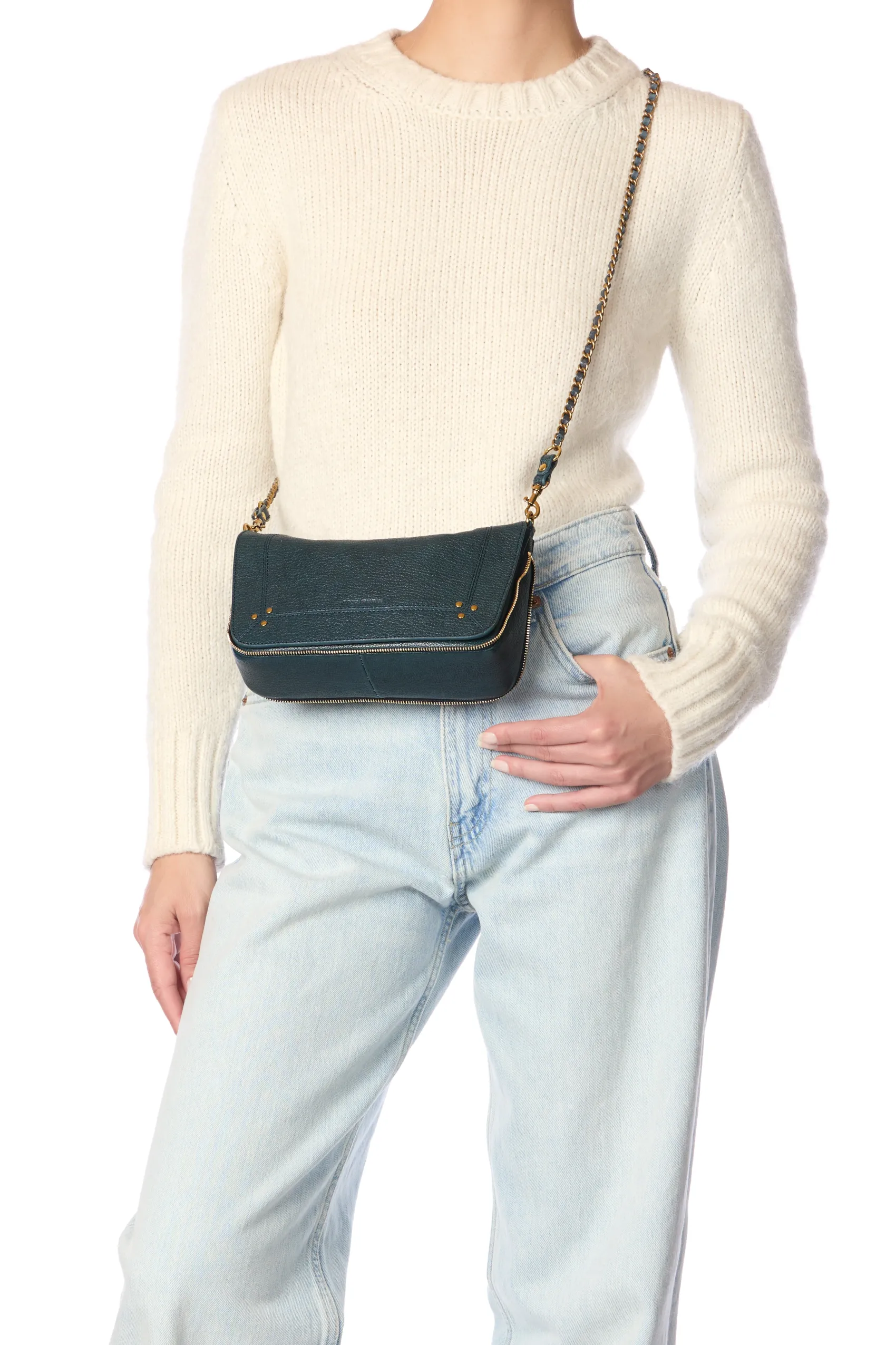 Jérôme Dreyfuss Bobi S PetrolGoatskin Hot