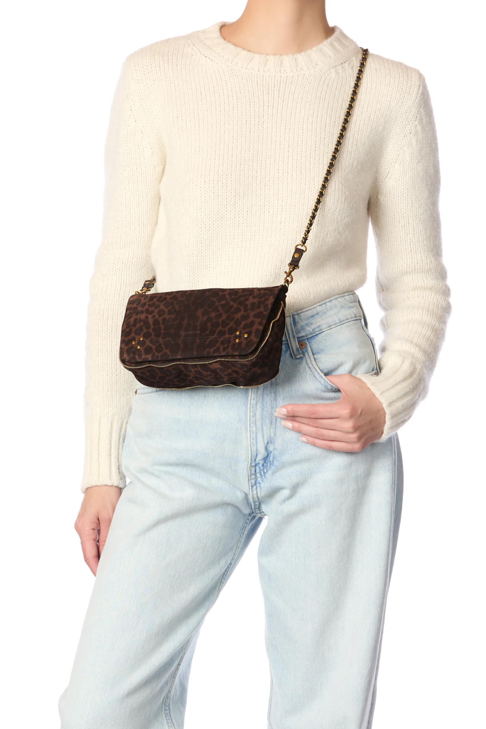 Jérôme Dreyfuss Bobi S ImpriméLéopardNaturelSplitSuede Online