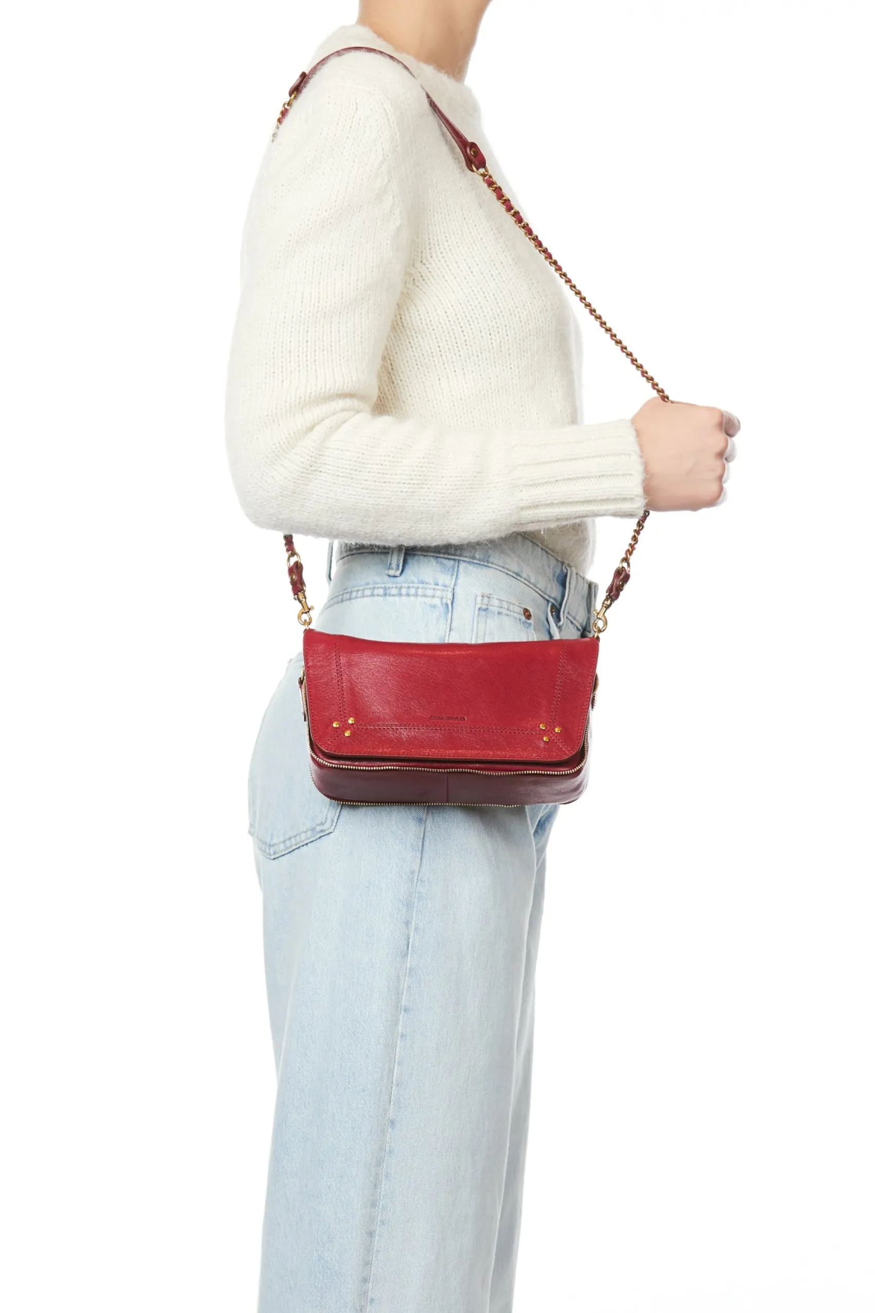 Jérôme Dreyfuss Bobi S RubyGoatskin Sale