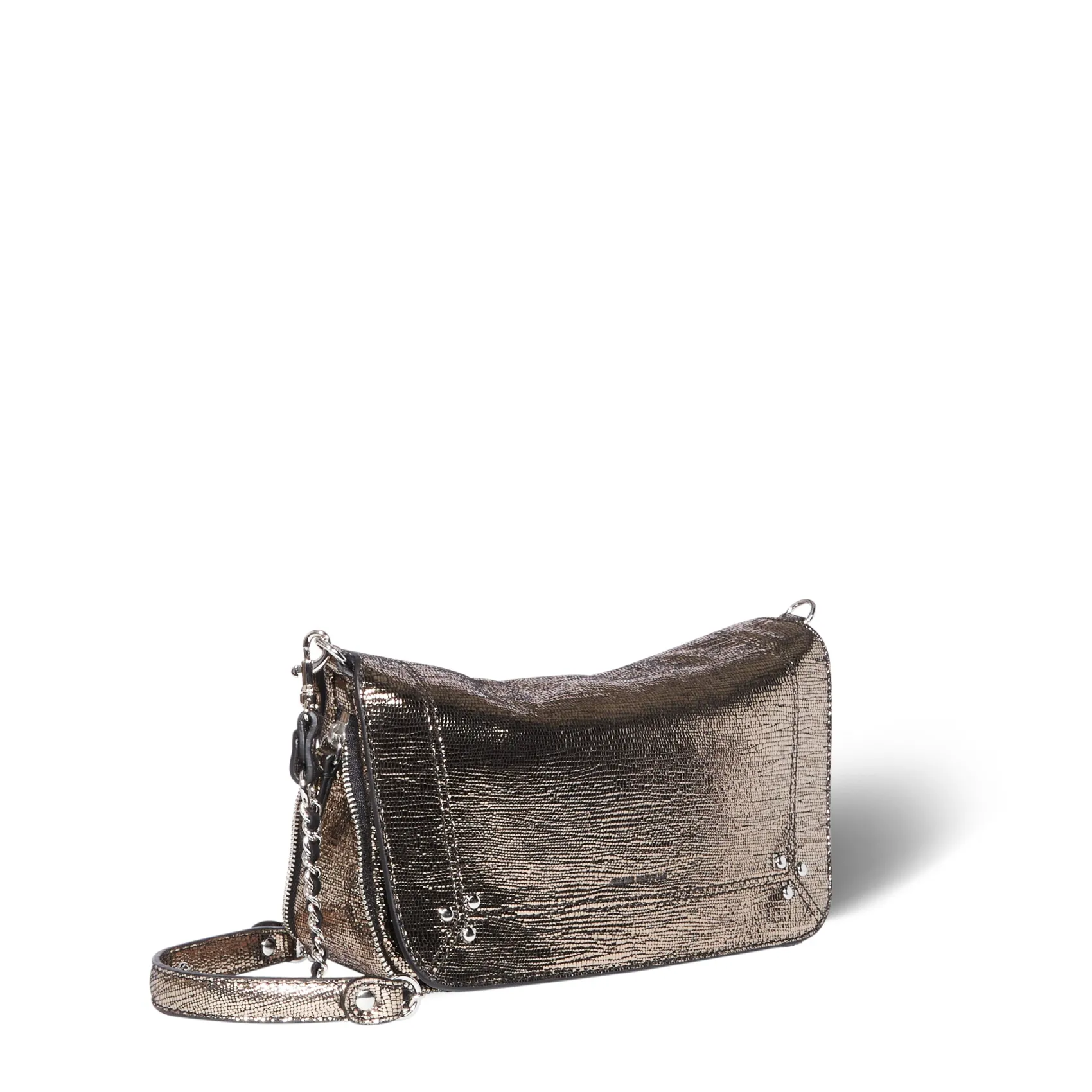 Jérôme Dreyfuss Bobi S LaméChampagneGoatskin Best Sale