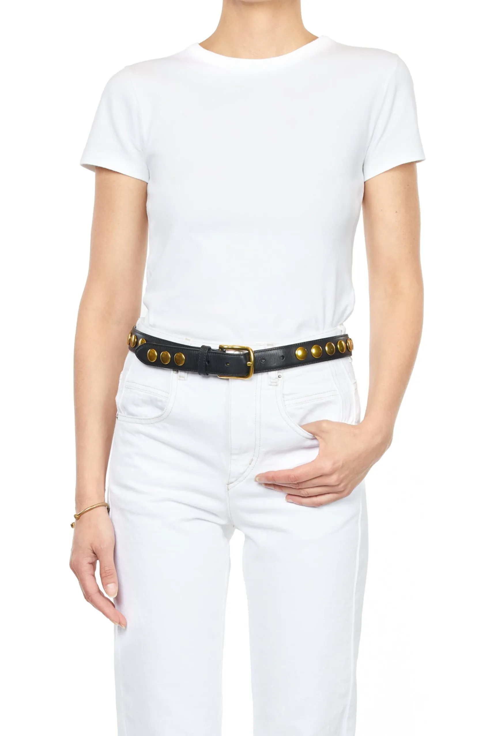 Jérôme Dreyfuss Ceinture Festival NoirBrassCowskin Cheap