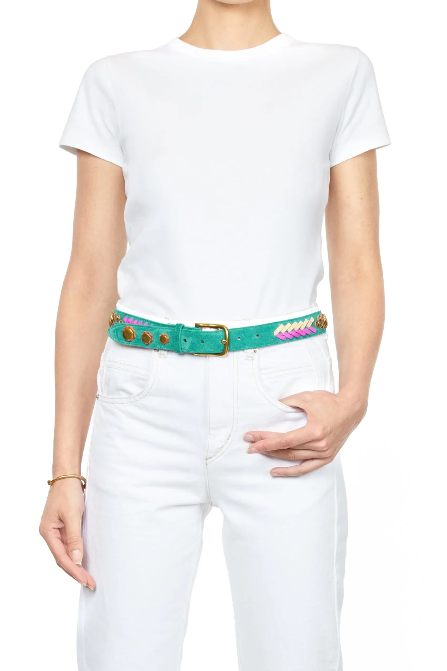 Jérôme Dreyfuss Ceinture Gaucho GauchoCactusSplitSuede Clearance