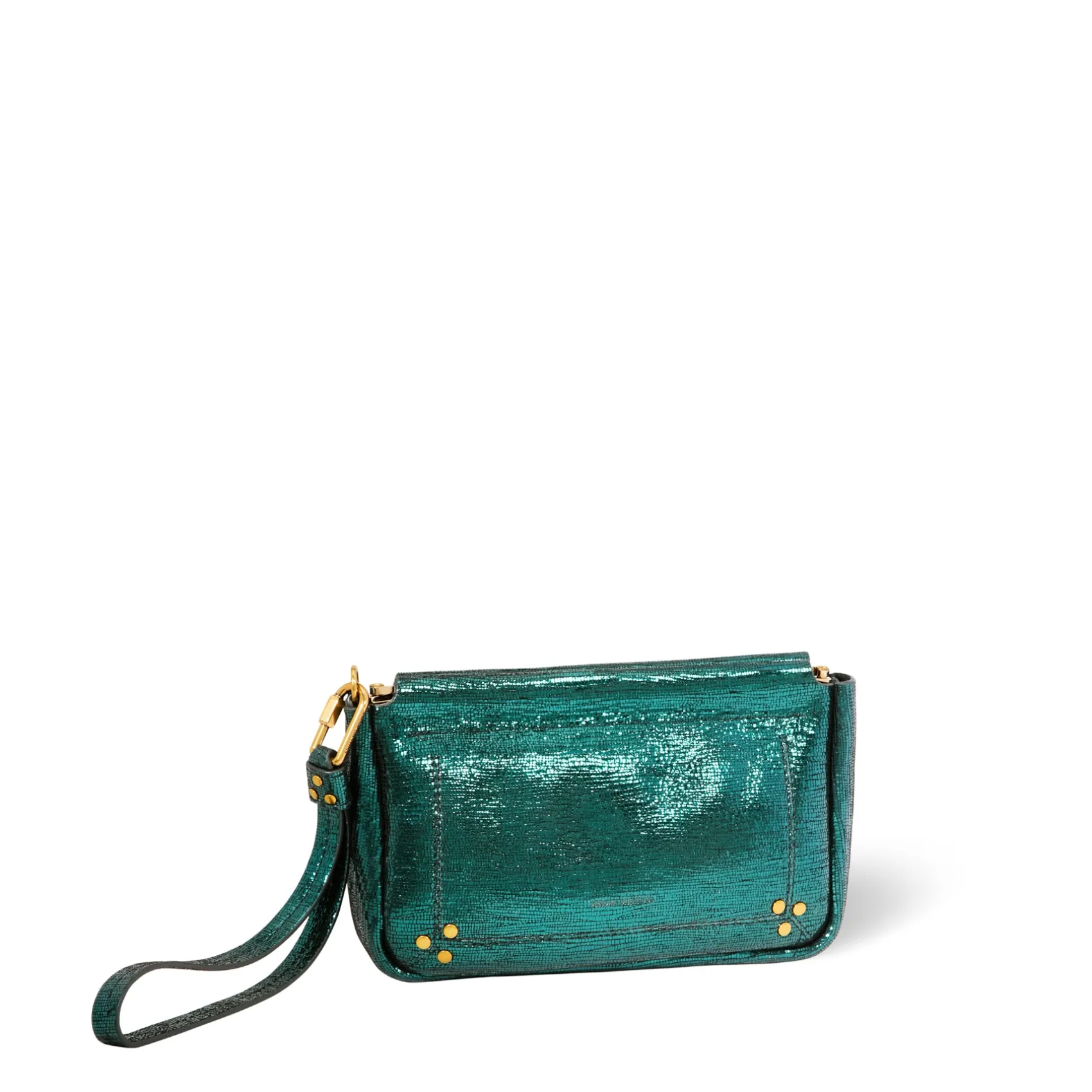 Jérôme Dreyfuss Clap M LaméVertGoatskin Flash Sale