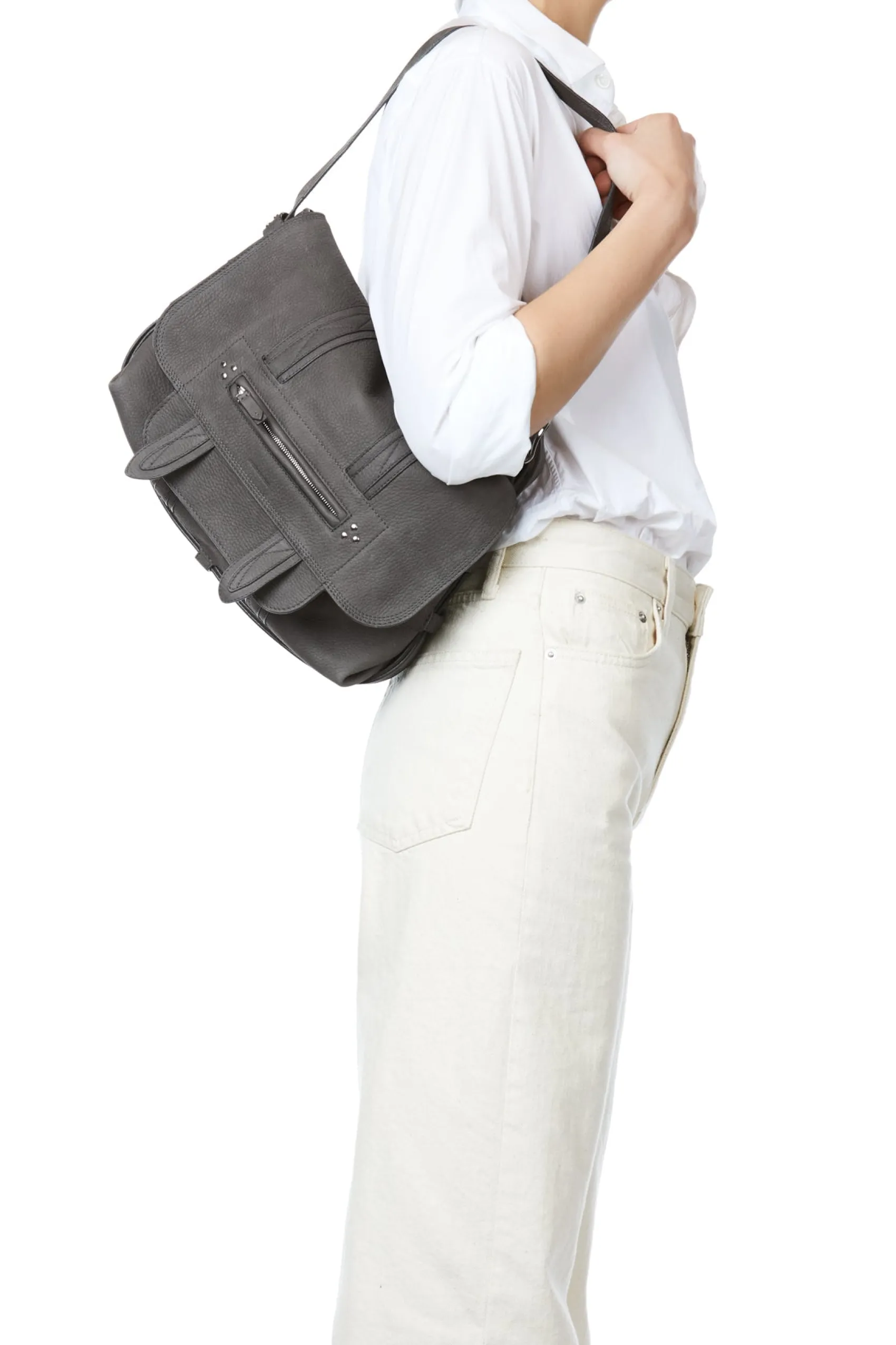 Jérôme Dreyfuss Joe M AnthraciteCalfskin Flash Sale