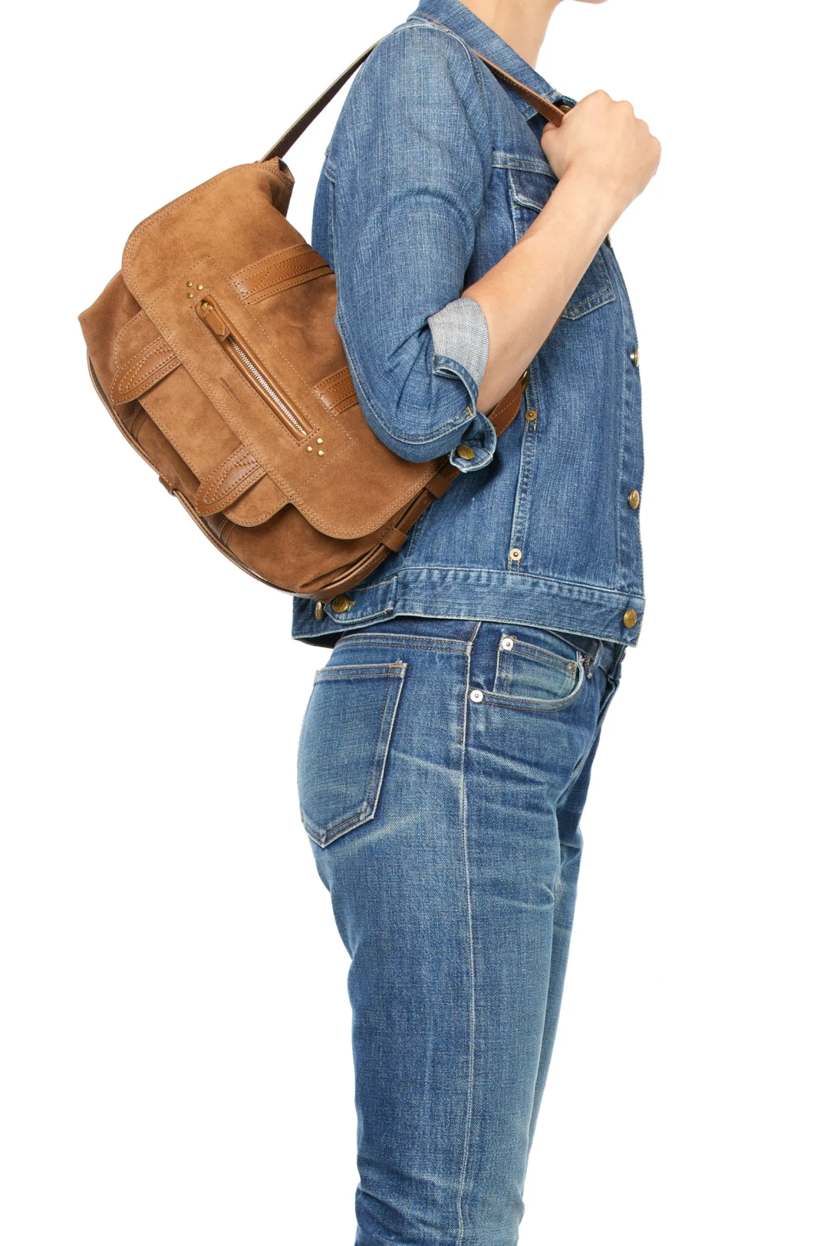 Jérôme Dreyfuss Joe M TabacSplitSuede Clearance