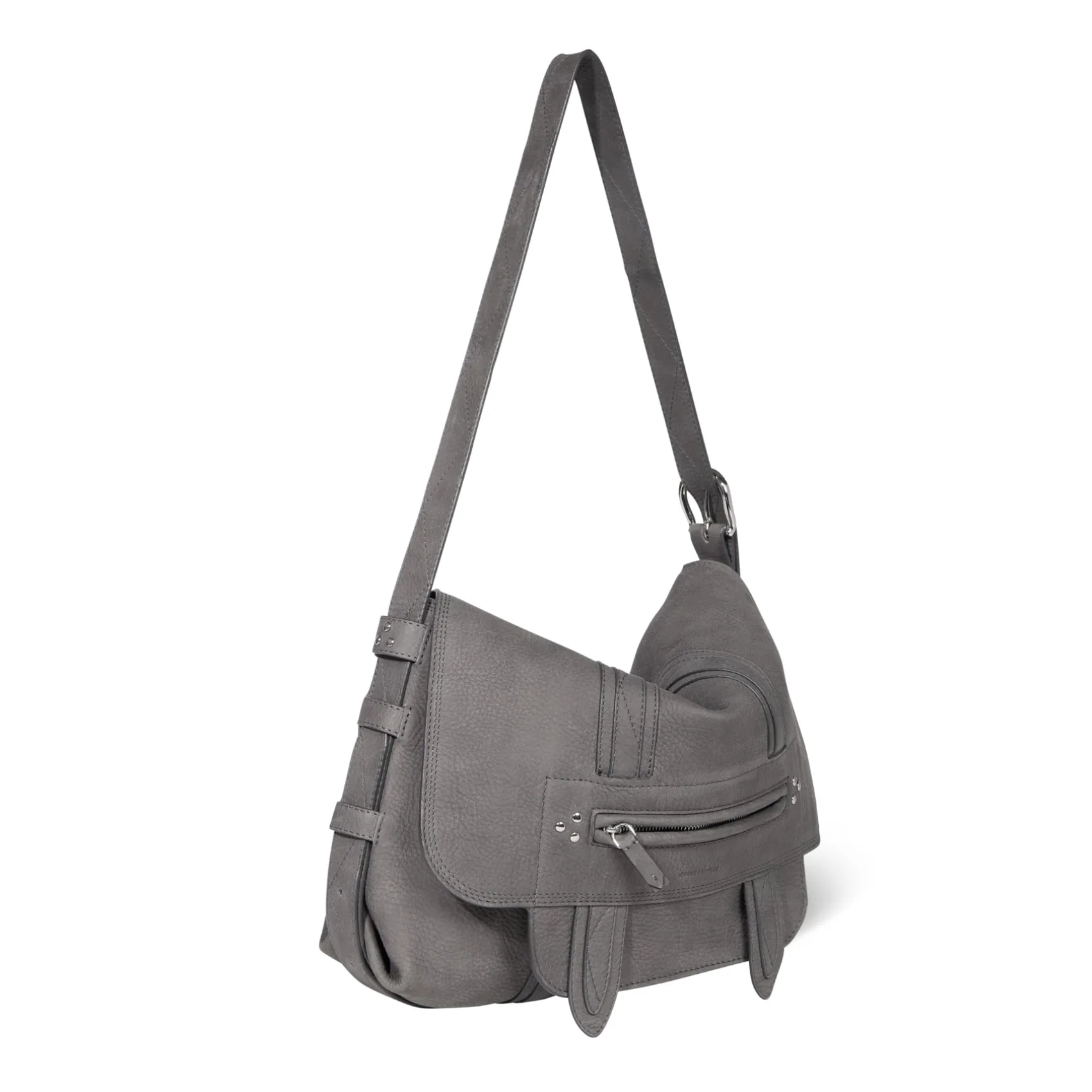 Jérôme Dreyfuss Joe M AnthraciteCalfskin Flash Sale