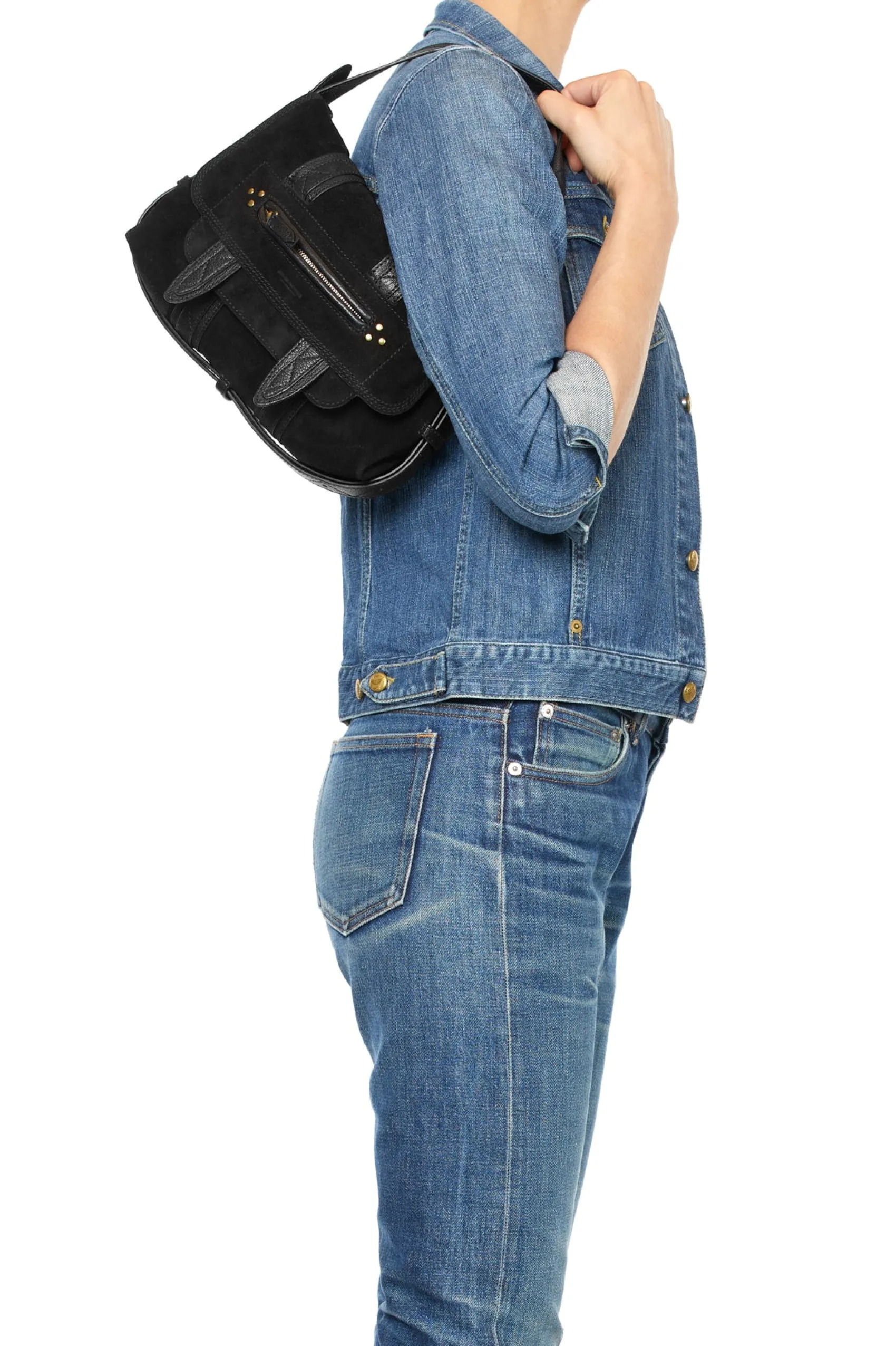 Jérôme Dreyfuss Joe S NoirSplitSuede Best Sale