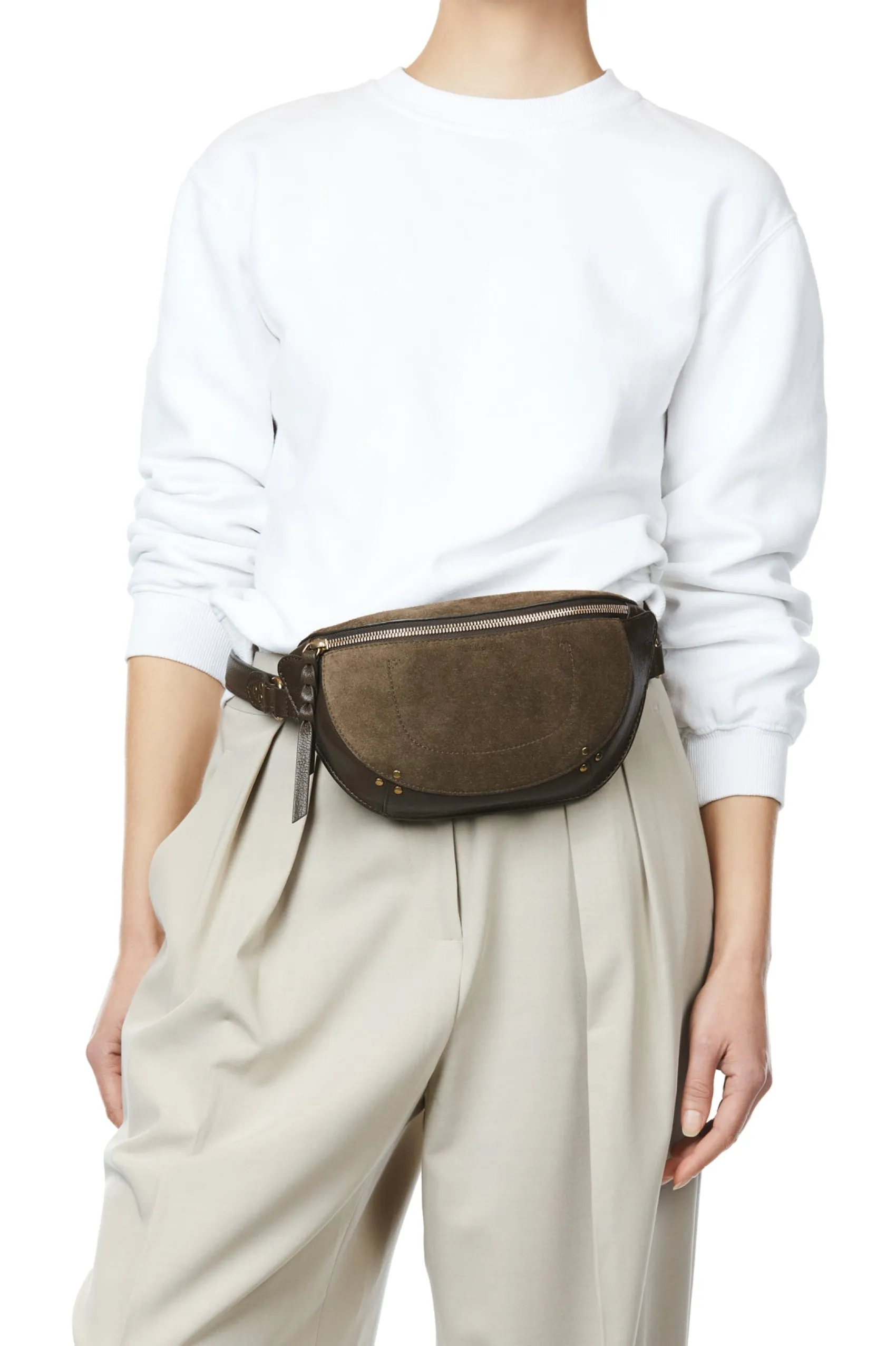 Jérôme Dreyfuss Lino banane SavaneSplitSuede Flash Sale