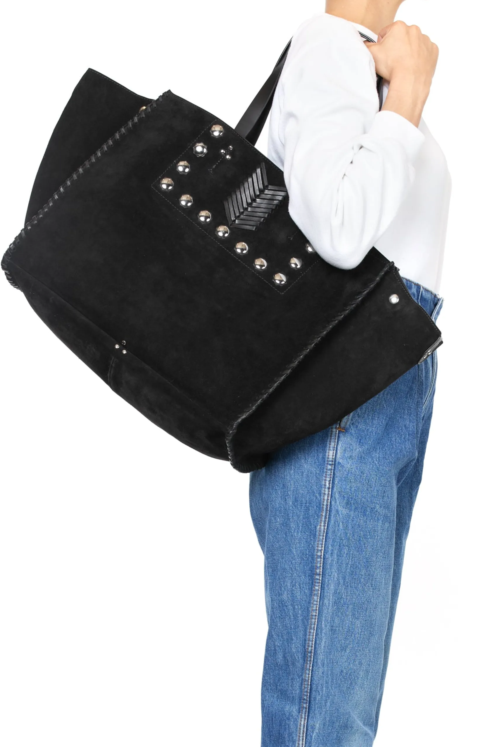 Jérôme Dreyfuss Léon L GauchoNoirSplitSuede Fashion