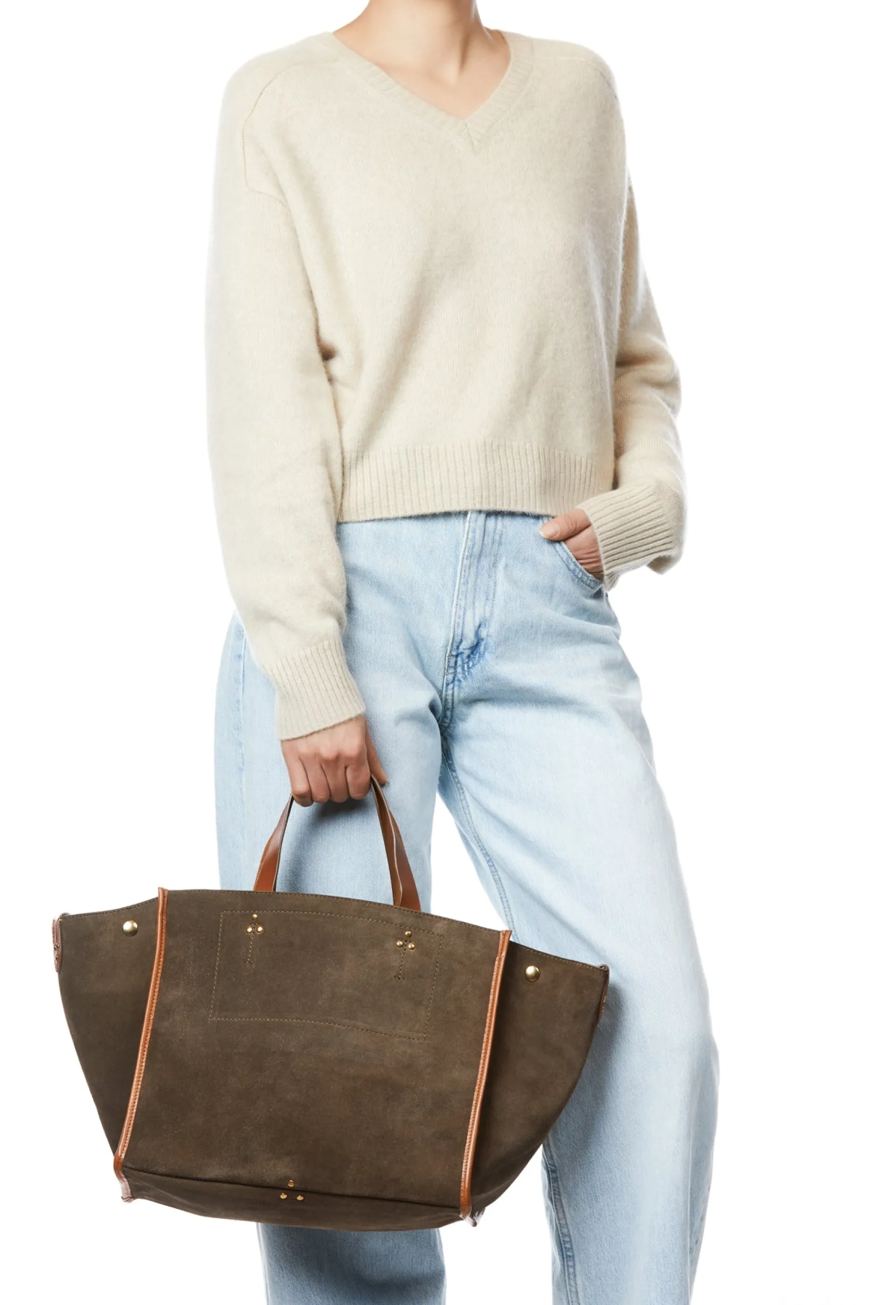 Jérôme Dreyfuss Léon M SavaneSplitSuede Sale