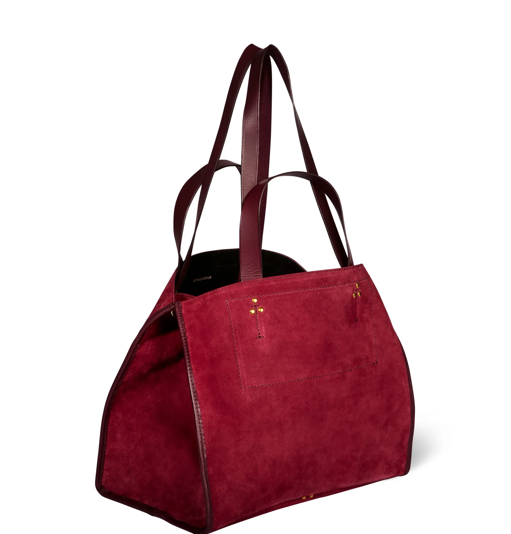 Jérôme Dreyfuss Léon M BurgundySplitSuede Online