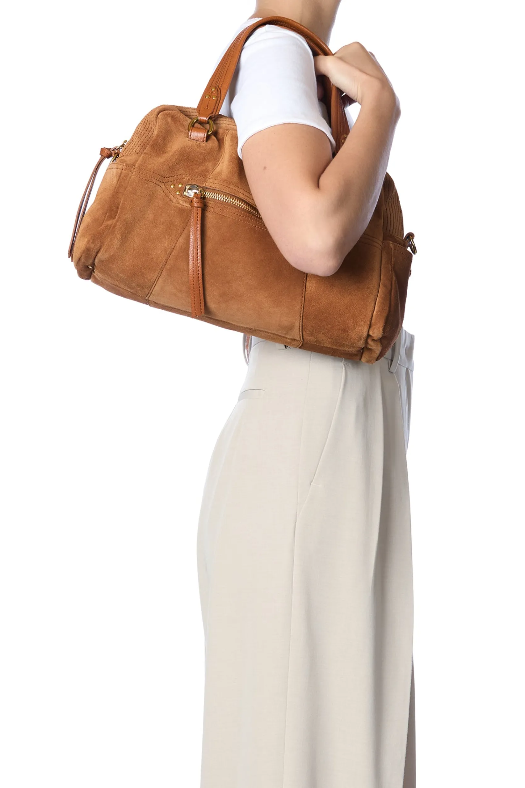 Jérôme Dreyfuss Lucky Bowling CaramelSplitSuede Cheap