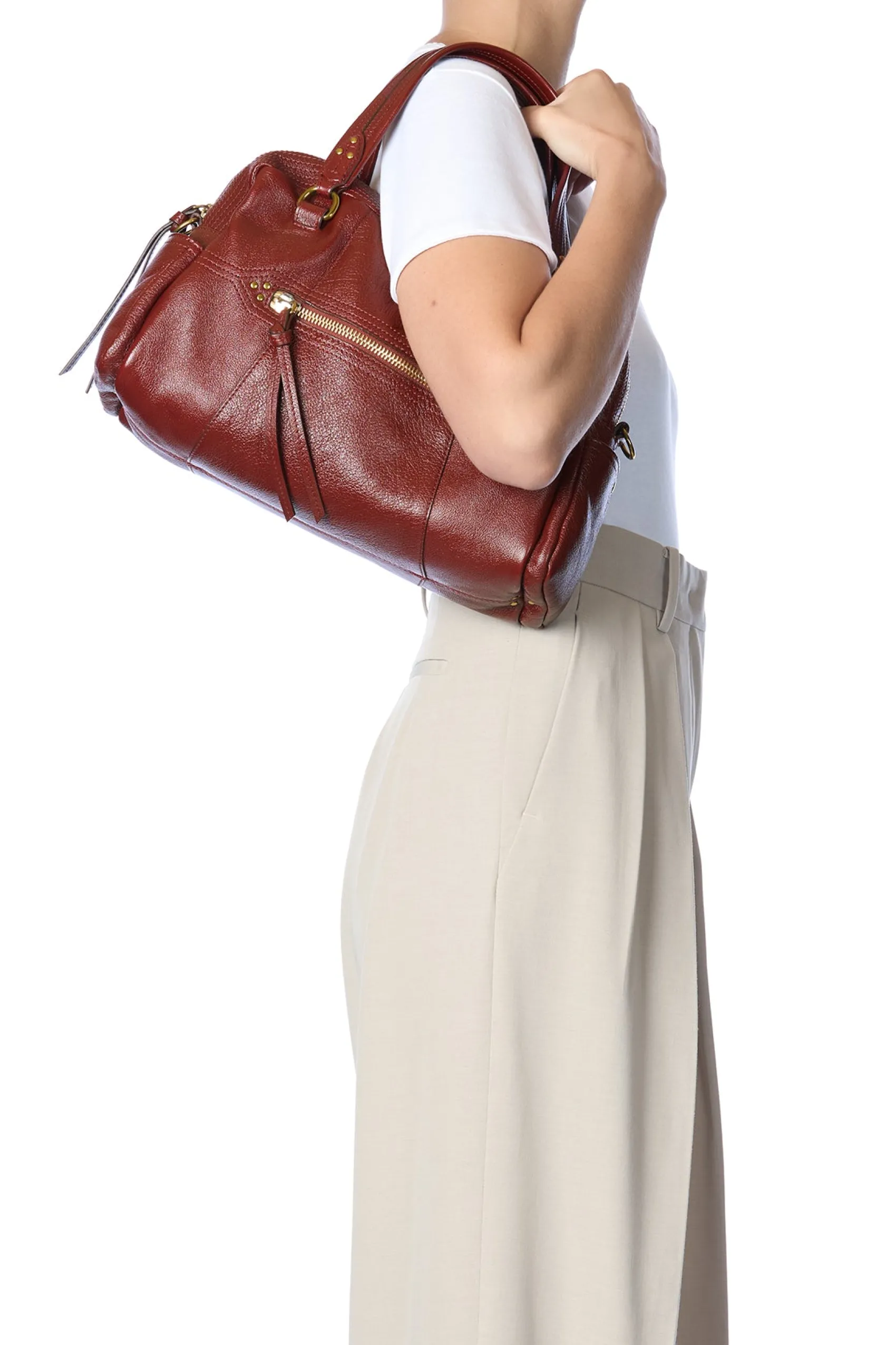 Jérôme Dreyfuss Lucky Bowling AcajouBuffaloskin Sale