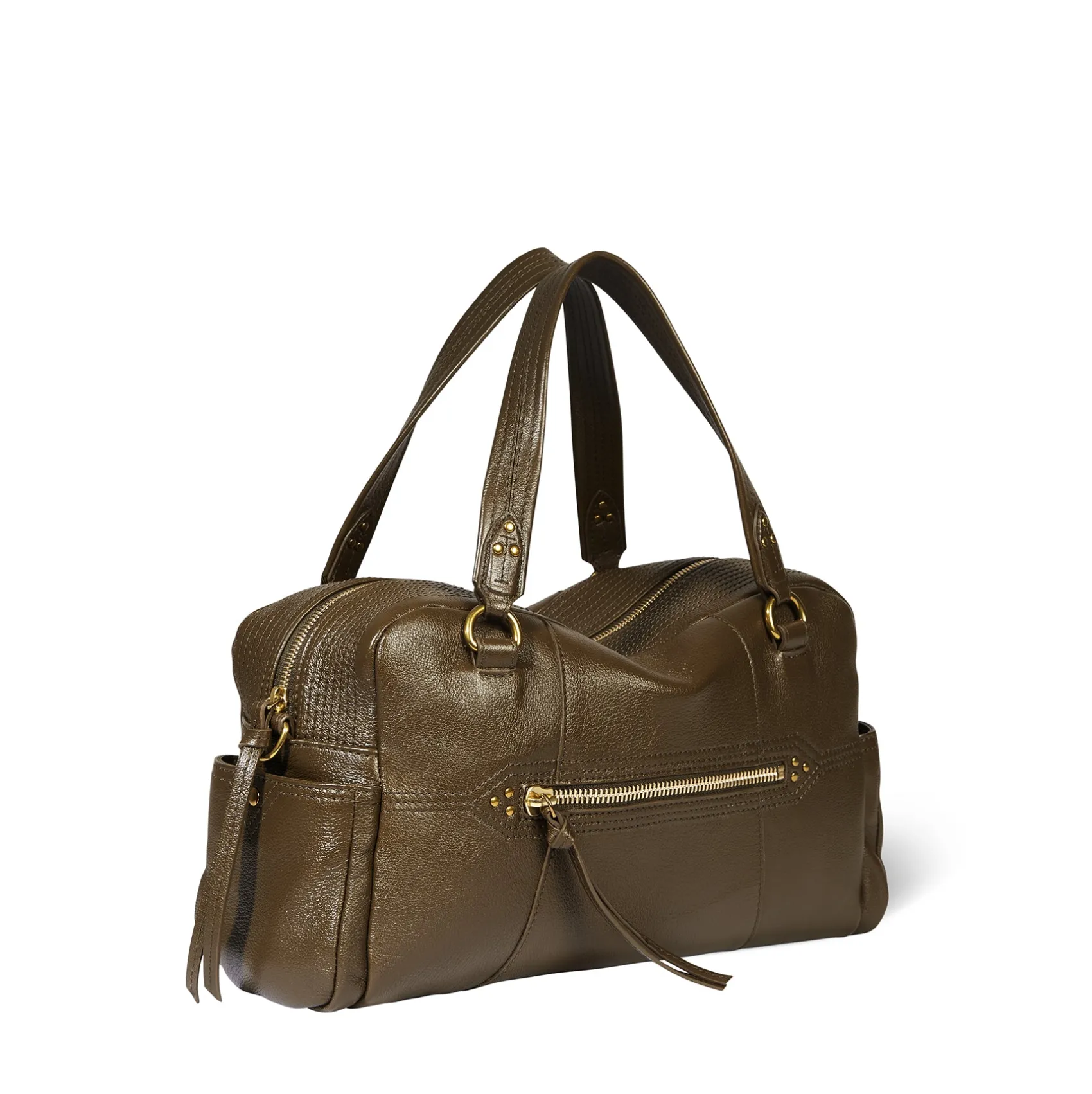 Jérôme Dreyfuss Lucky Bowling KakiBuffaloskin Fashion