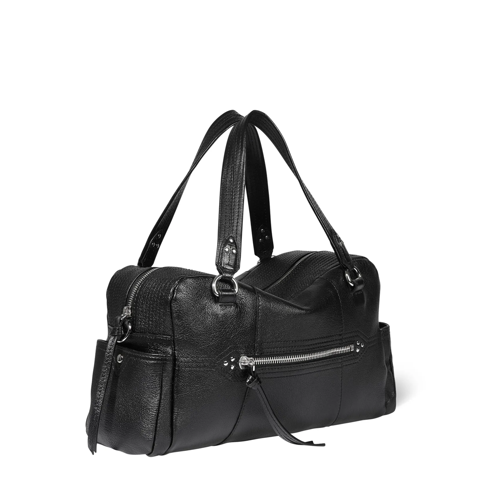 Jérôme Dreyfuss Lucky Bowling NoirSilverBuffaloskin Cheap