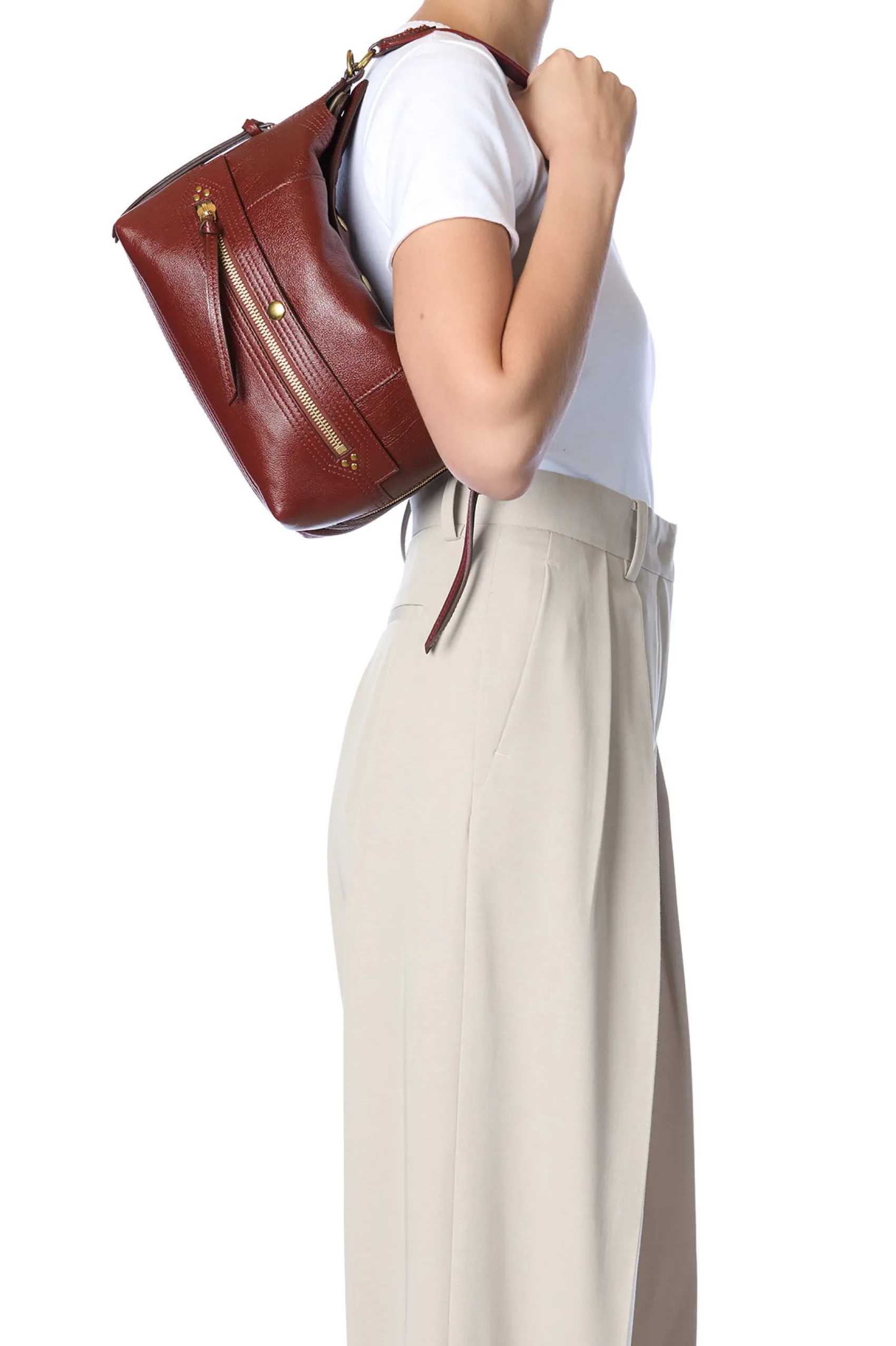 Jérôme Dreyfuss Lucky Hobo AcajouBuffaloskin New