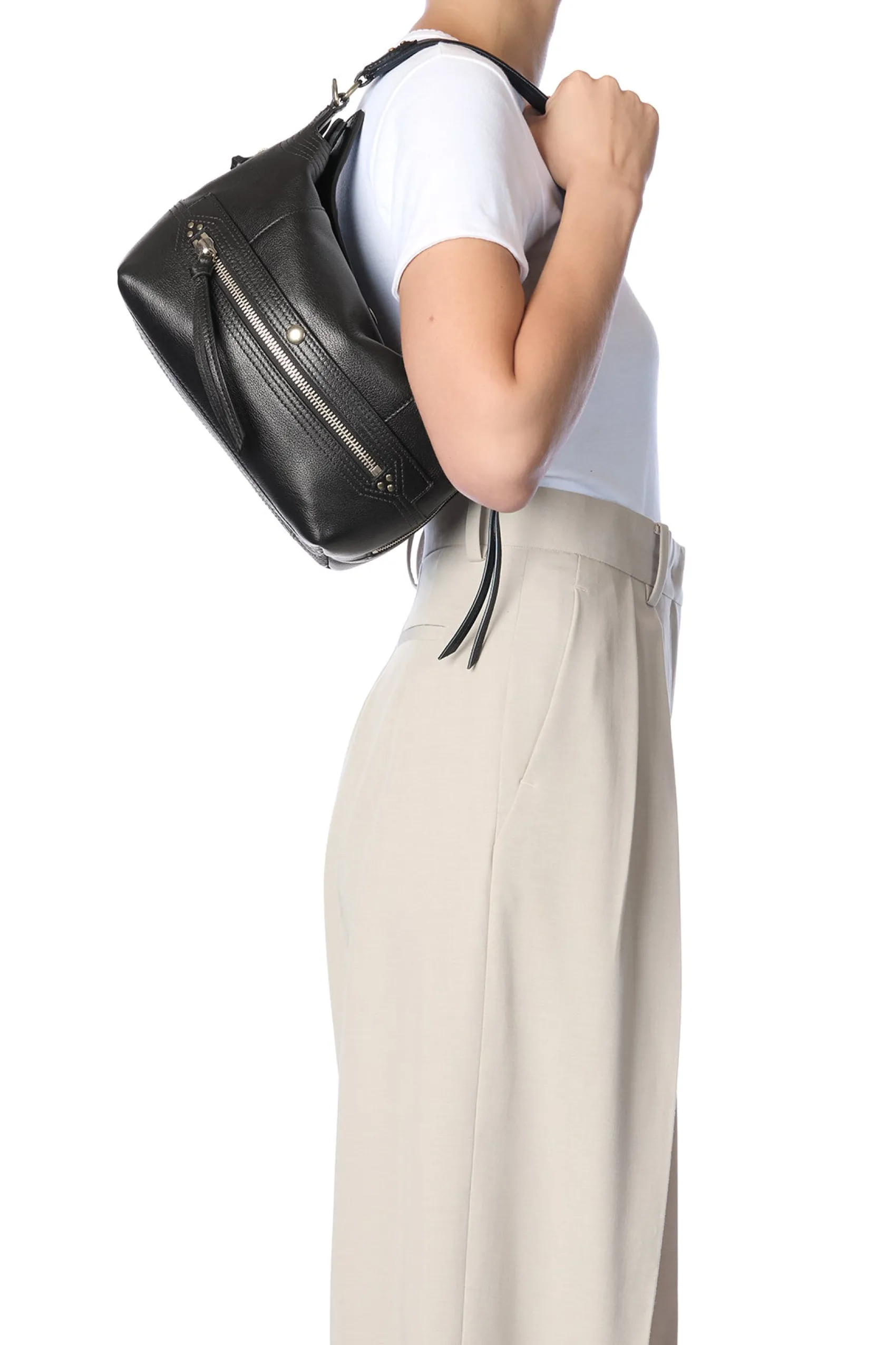 Jérôme Dreyfuss Lucky Hobo NoirBrassBuffaloskin Flash Sale