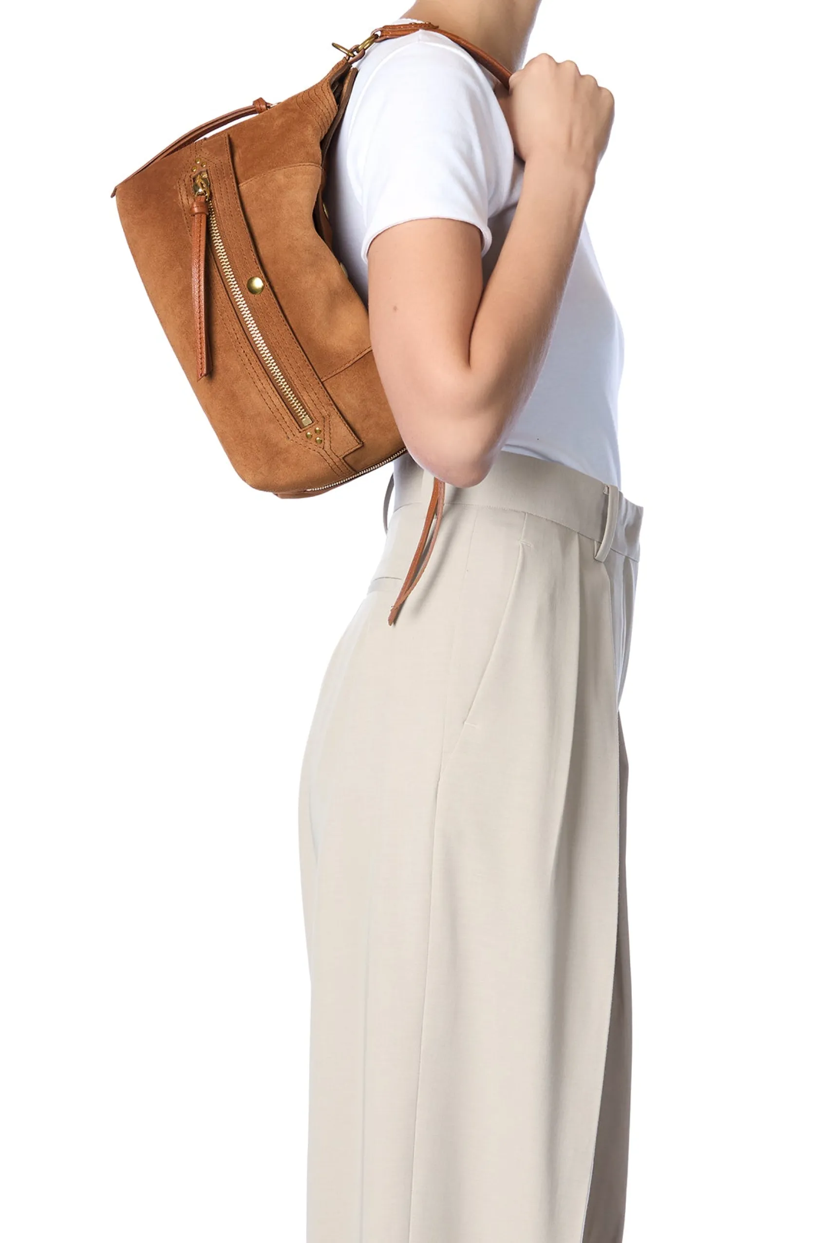 Jérôme Dreyfuss Lucky Hobo CaramelSplitSuede Sale