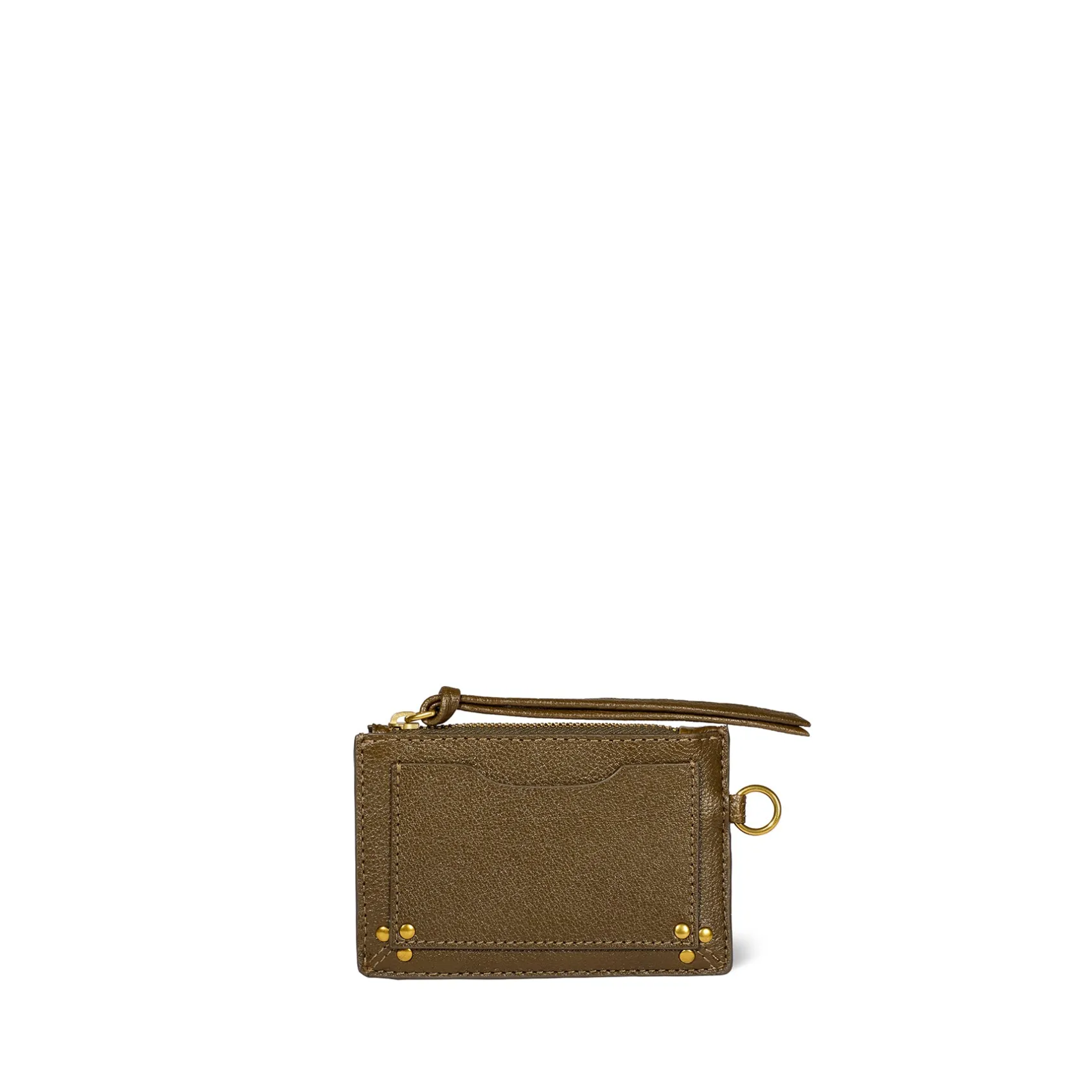 Jérôme Dreyfuss Lucky porte cartes KakiBuffaloskin Cheap