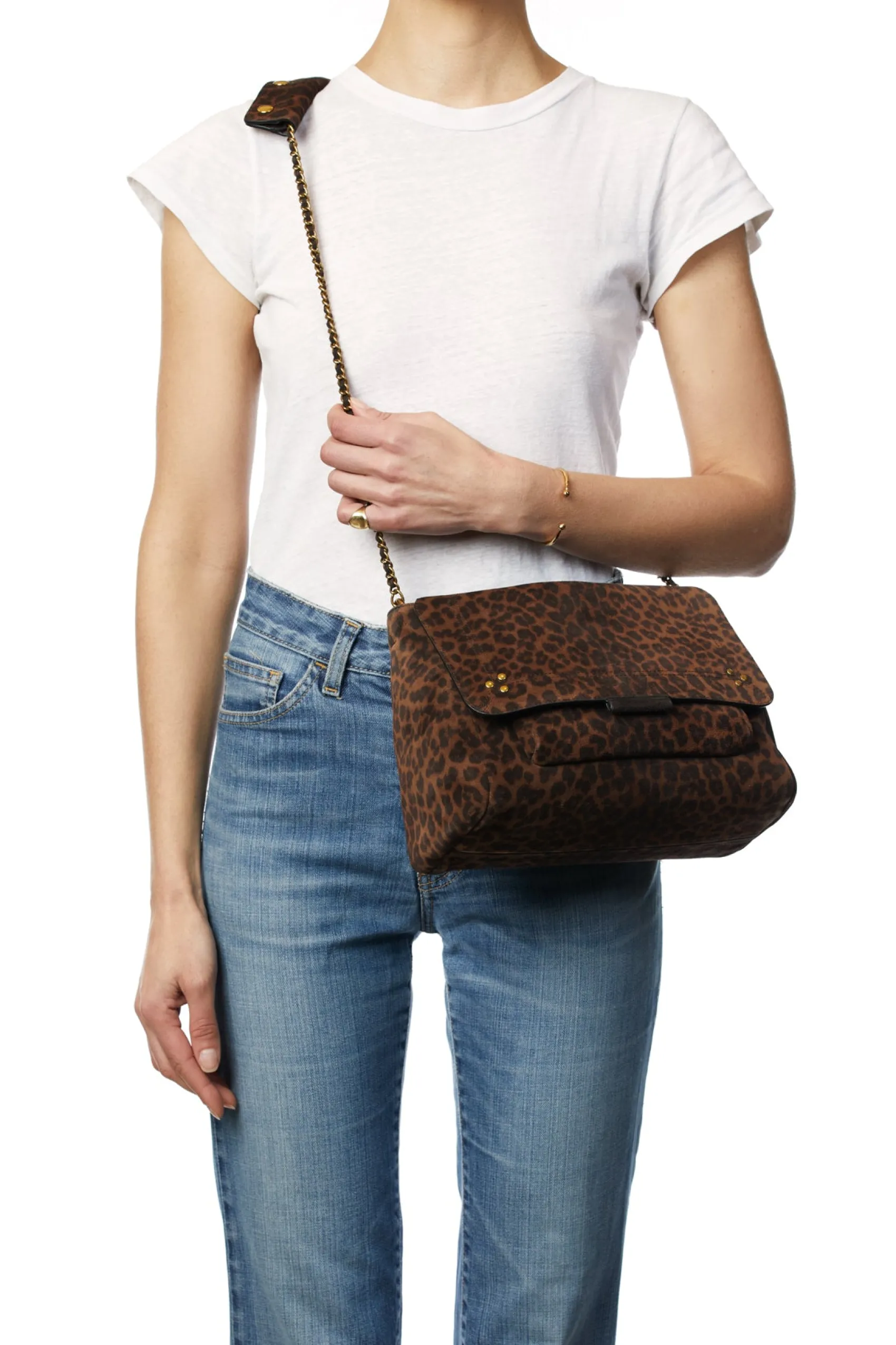 Jérôme Dreyfuss Lulu L ImpriméLéopardNaturelSplitSuede Cheap